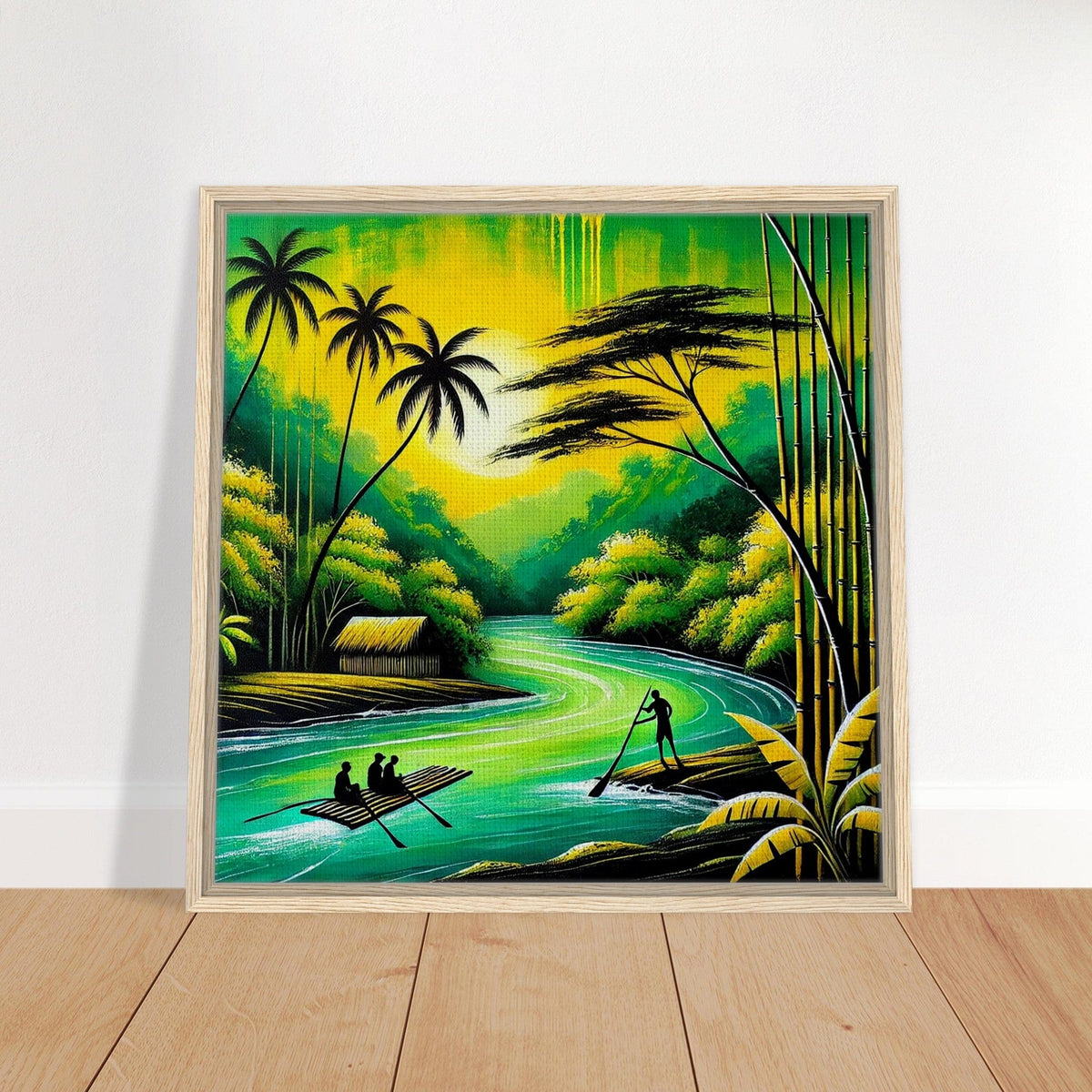 My Store Print Material Island Rafting Two Framed Canvas