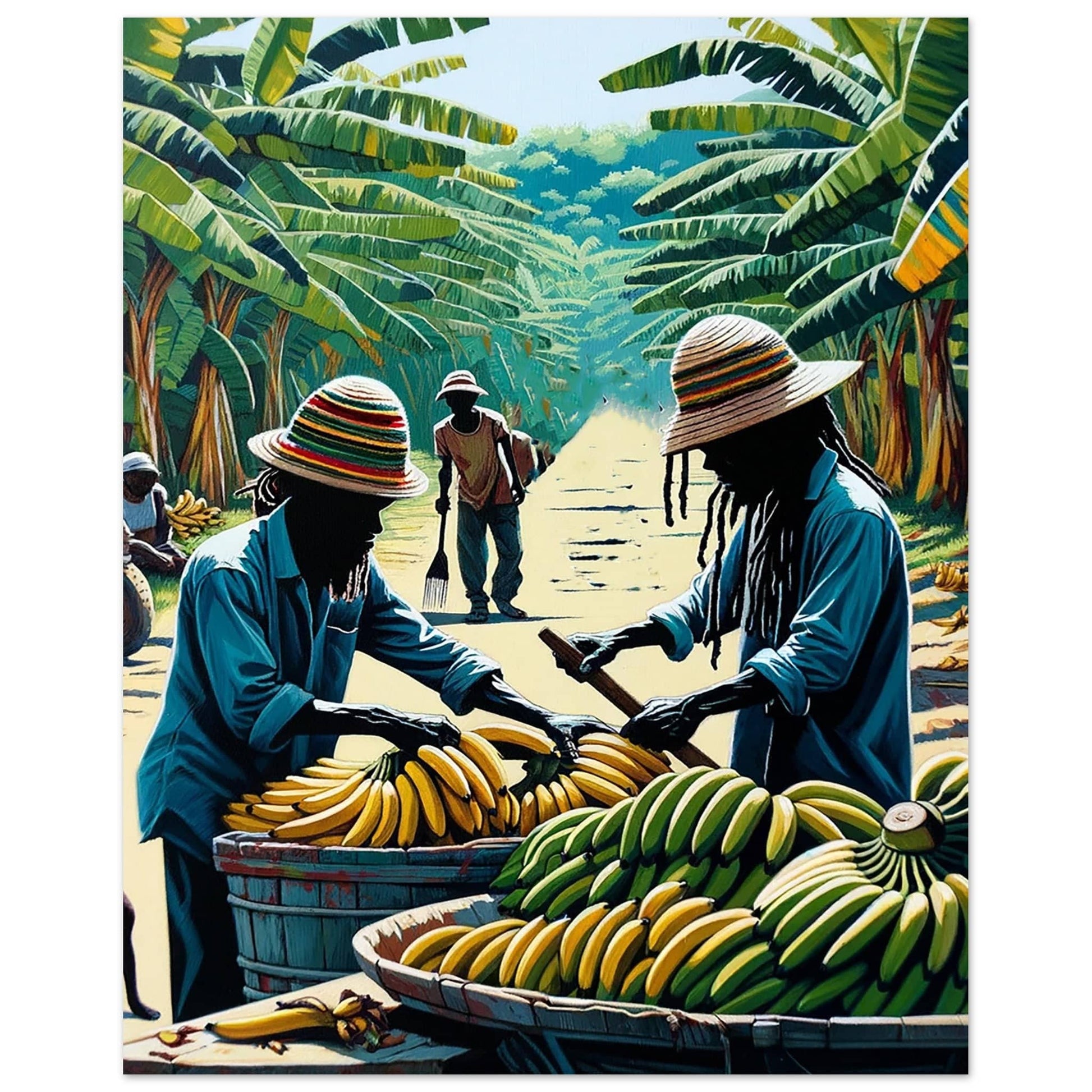 My Store Print Material 40x50 cm / 16x20″ De Banana Sellers One  Aluminum Print