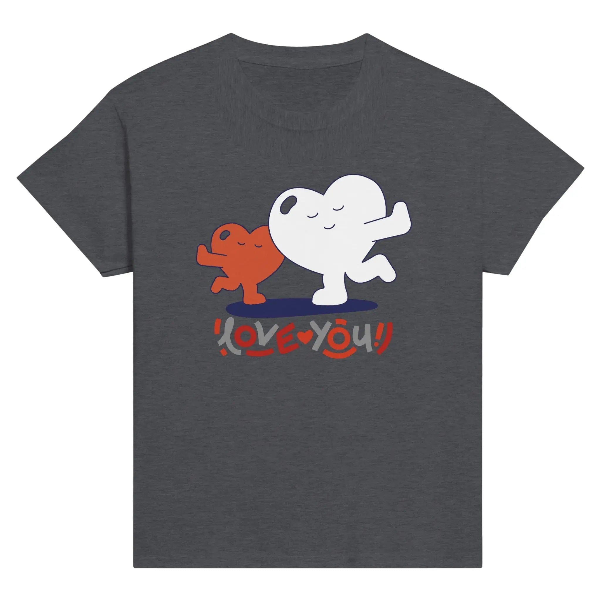 Stylish3Tees.com T-Shirts Dark Heather / S Love You Classic Kids Crewneck T-shirt