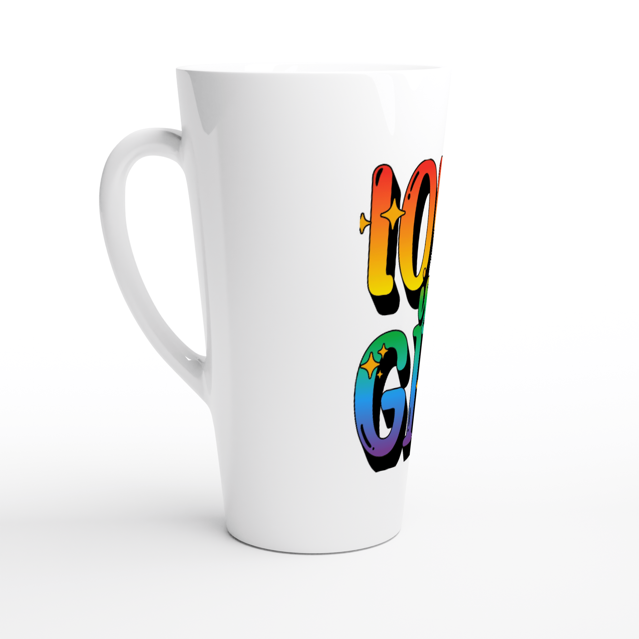 My Store Print Material Love Is A Gift White Latte 17oz Ceramic Mug