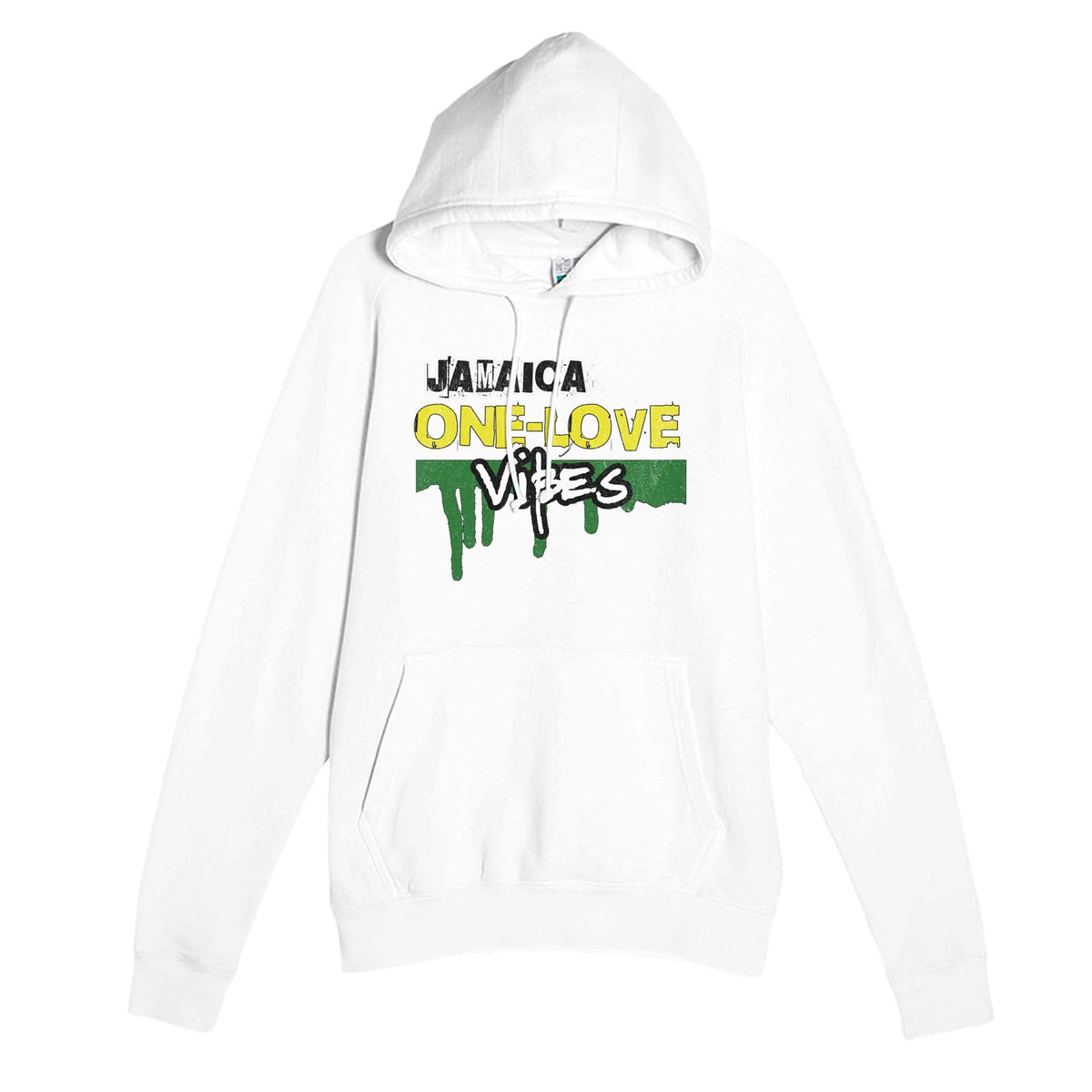 My Store T-Shirts White / XS Jamaica One Love Vibes Premium Unisex Pullover Hoodie | Laneseven LS13001 White