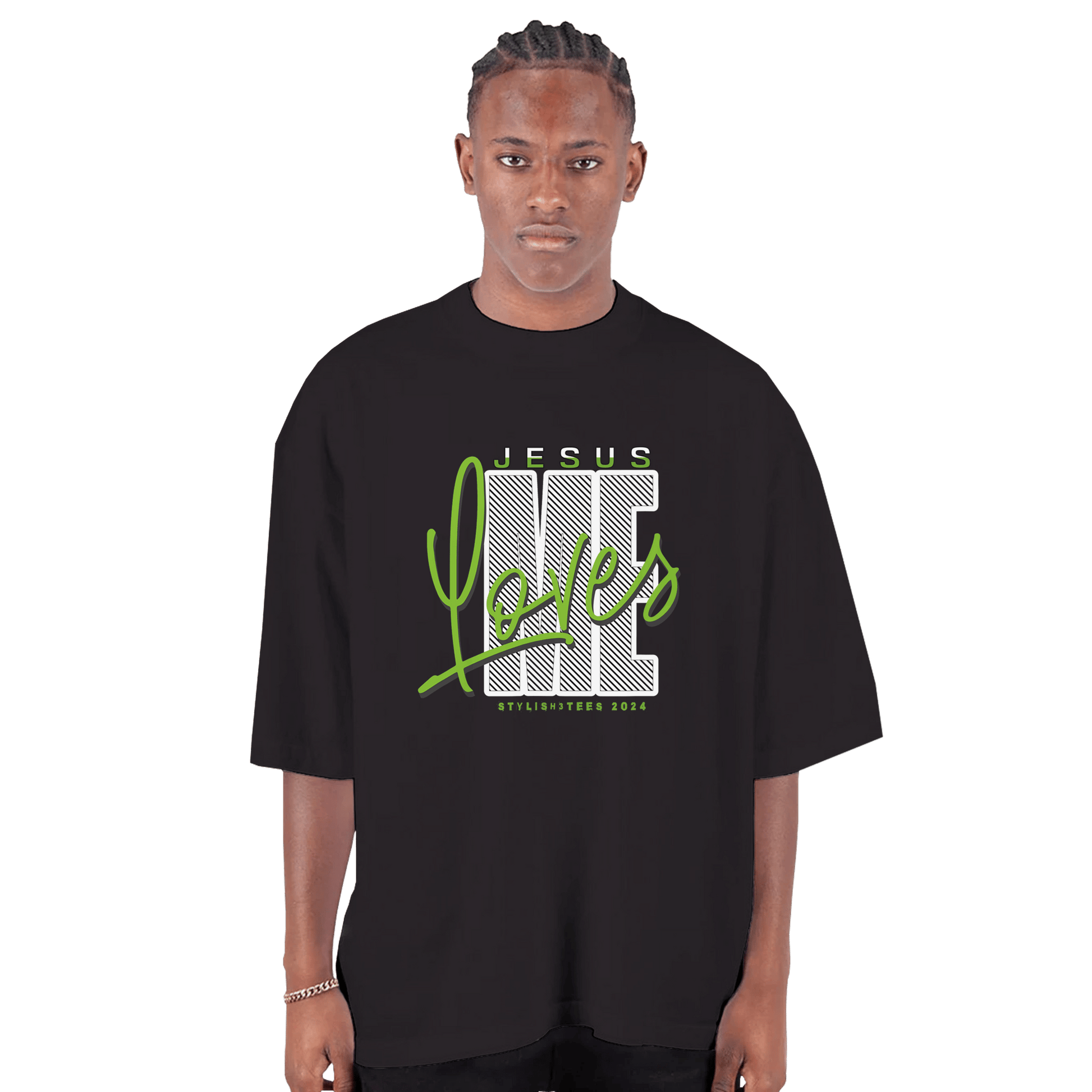 My Store T-Shirts S / Black Jesus Loves Me. Unisex Heavyweight Crewneck T-Shirt | Comfort Colors C1717