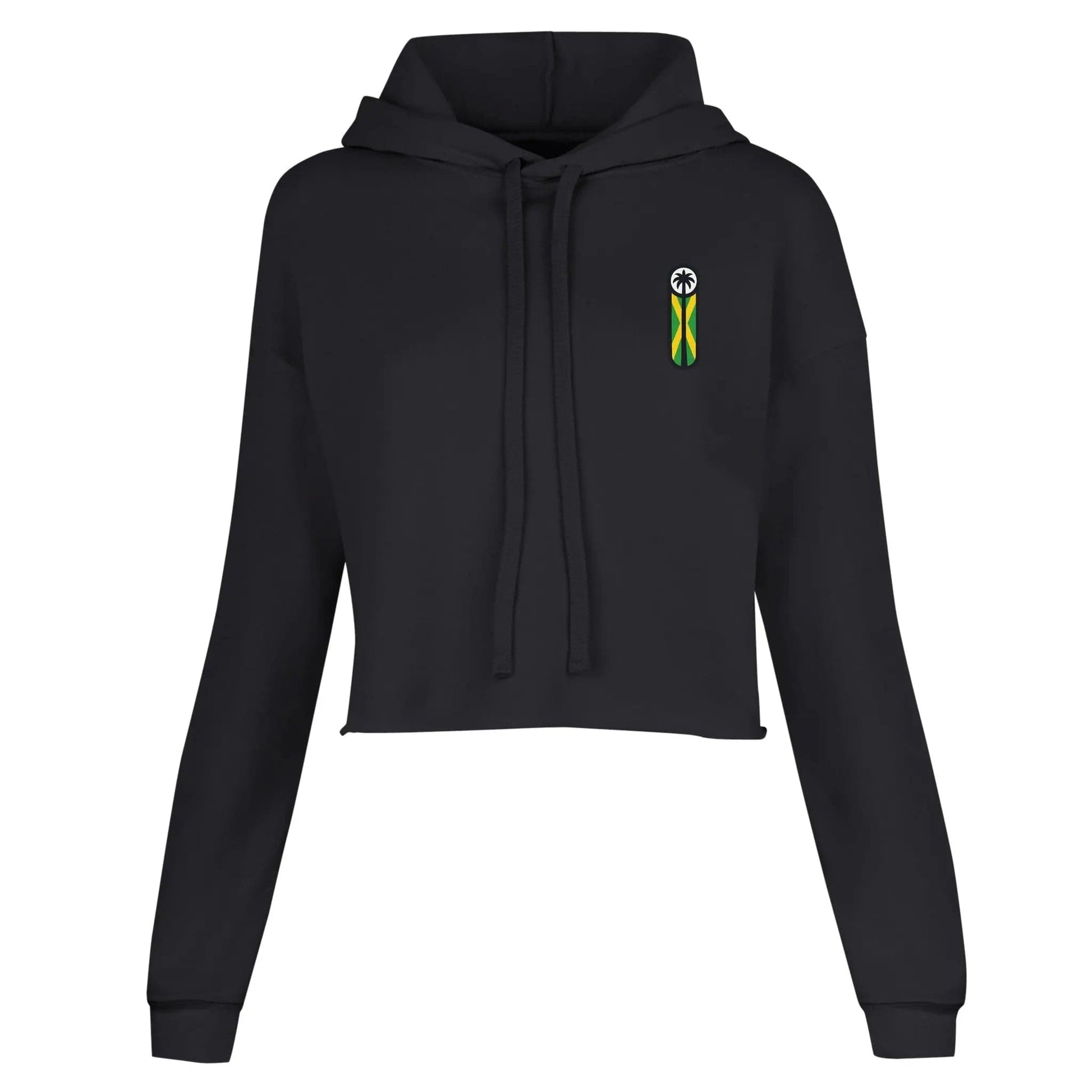 Stylish3Tees.com Print Material Raw Unfiltered Jamaica Women's Cropped Hoodie | Bella + Canvas 7502