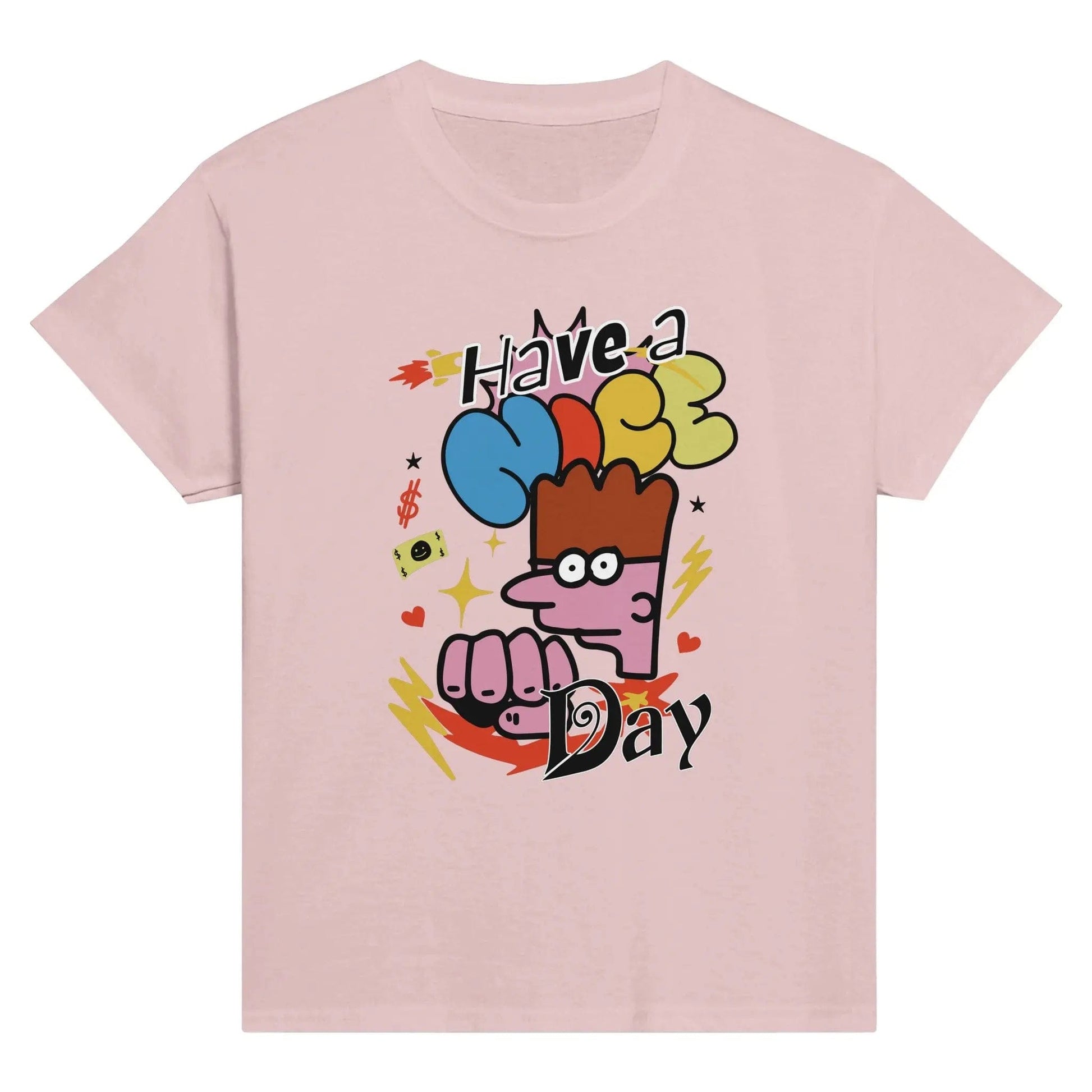 Stylish3Tees.com Print Material Light Pink / XS Have A Nice Day Classic Kids Crewneck T-shirt
