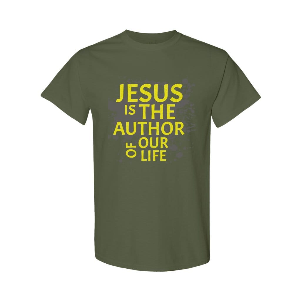 Awkward Styles S / Military Green Jesus Is The Author and Finisher Unisex Heavy Cotton T-Shirt