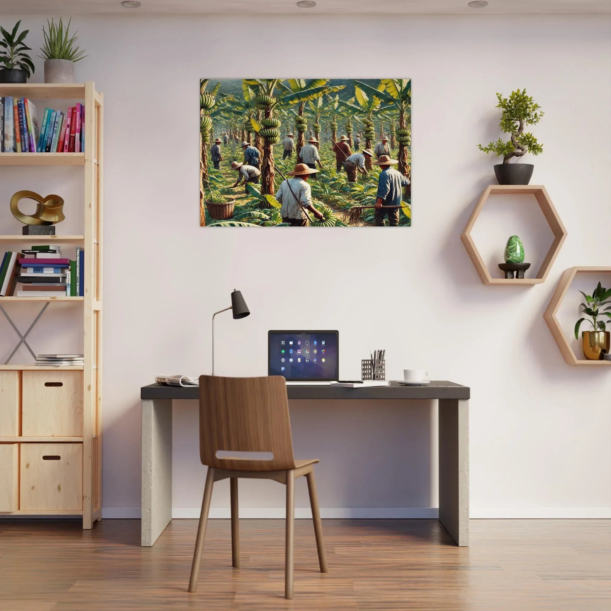 Banana Plantation One Aluminum Print - Stylish3Tees.com