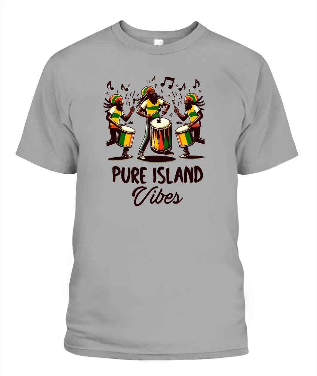 Stylish3Tees.com Dark Grey / L Pure Island Vibes Unisex T-Shirt | 3001 Bella Canvas