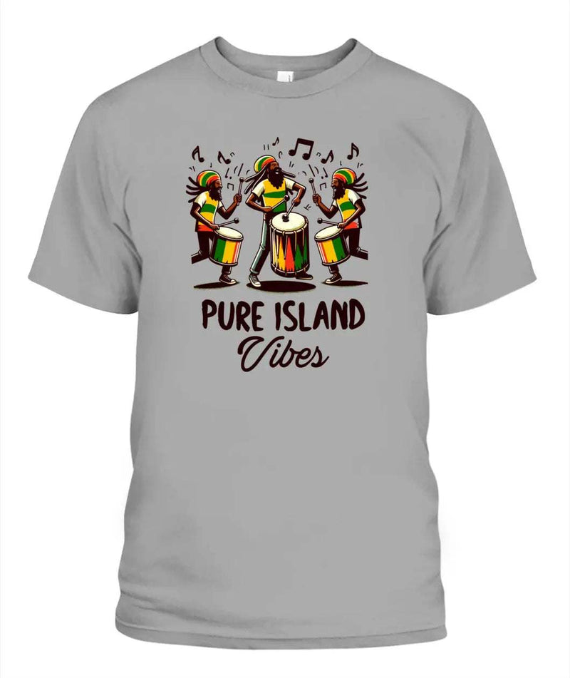 Stylish3Tees.com Dark Grey / L Pure Island Vibes Unisex T-Shirt | 3001 Bella Canvas