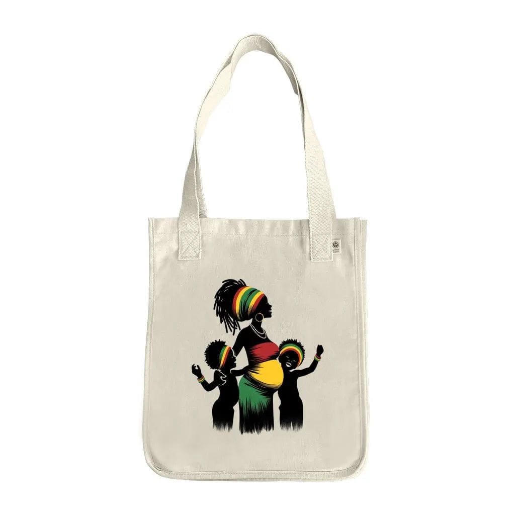 Awkward Styles 12.5X14.5X7 / Natural Mother and Children's Organic Cotton Canvas Market Tote