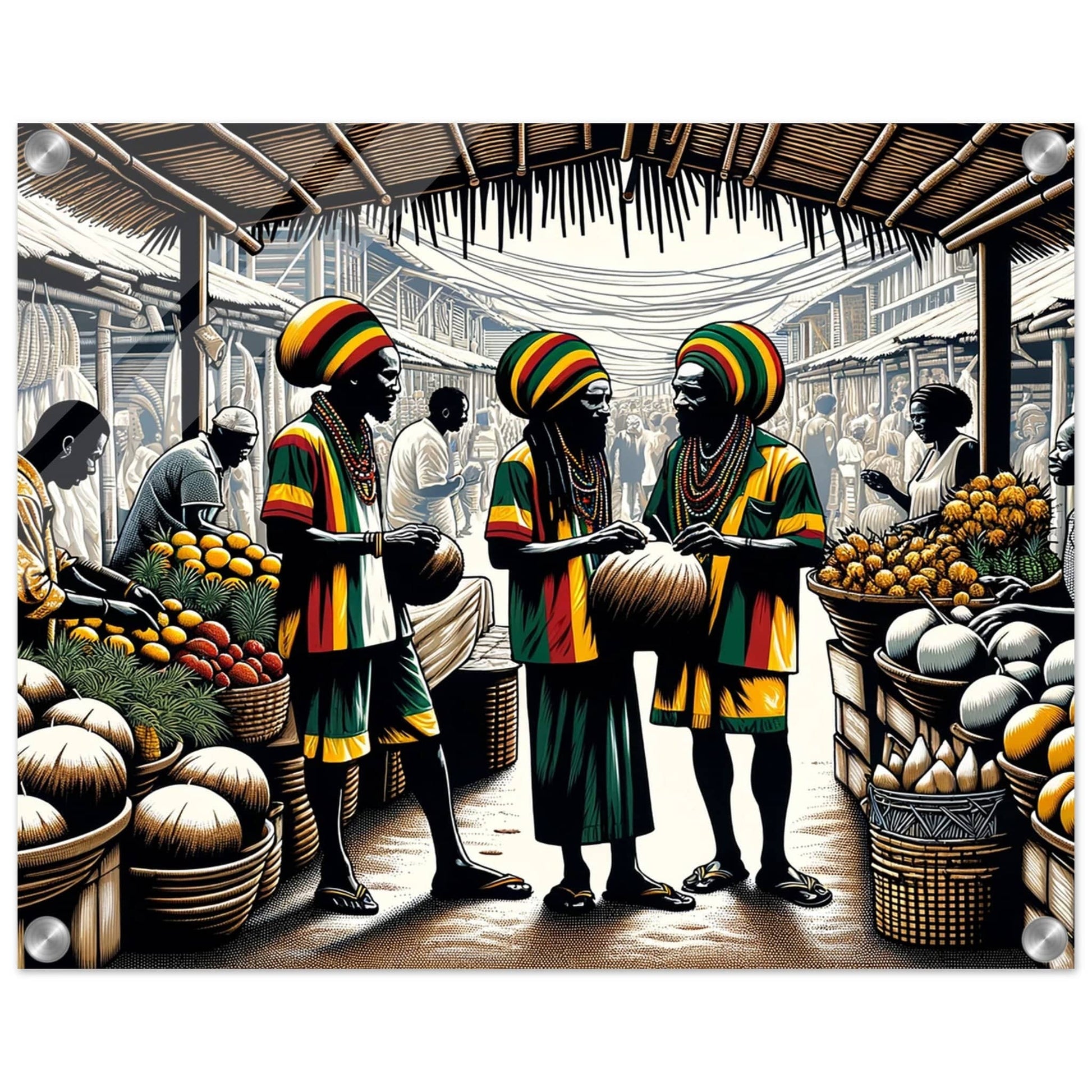 My Store Print Material 40x50 cm / 16x20″ Organic Market Place One Acrylic Print