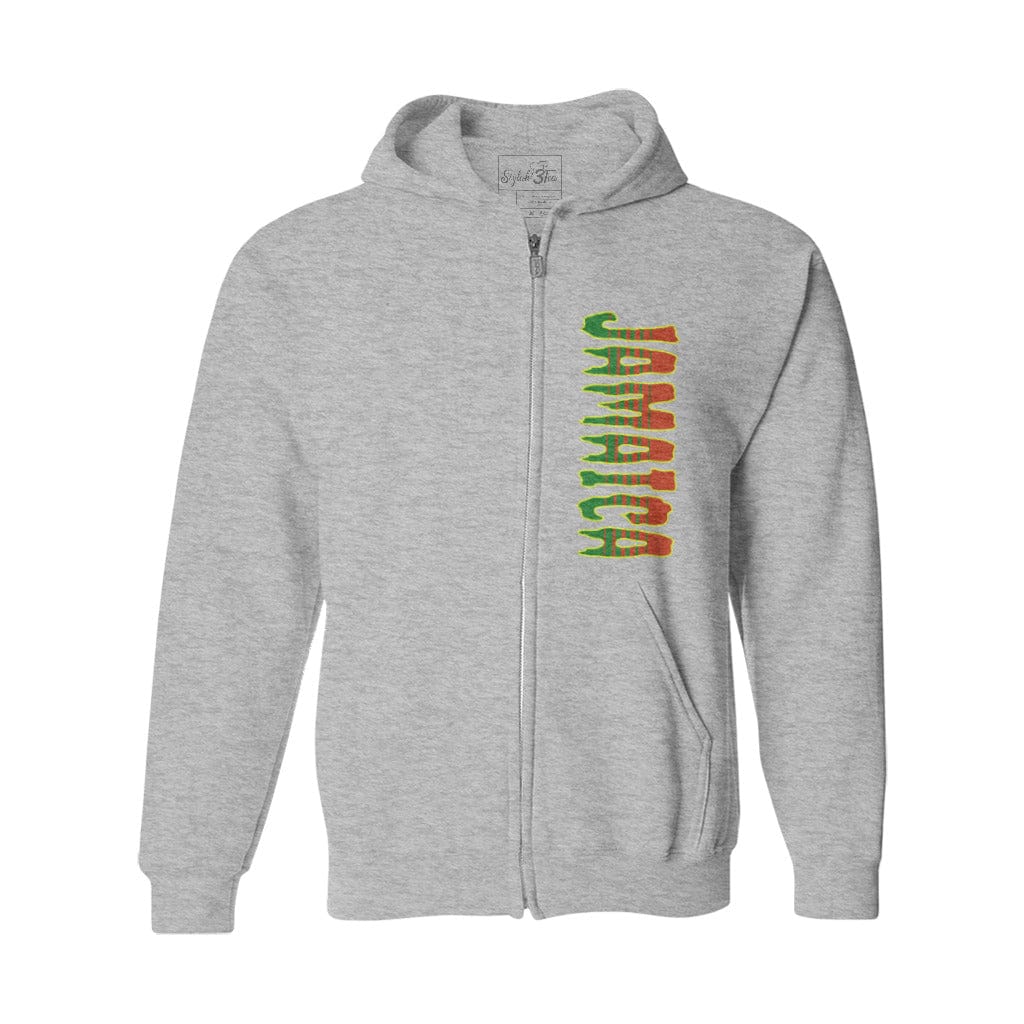 Awkward Styles S / Sports Grey Jamaica Unisex Heavy Blend Full-Zip Hooded Sweatshirt