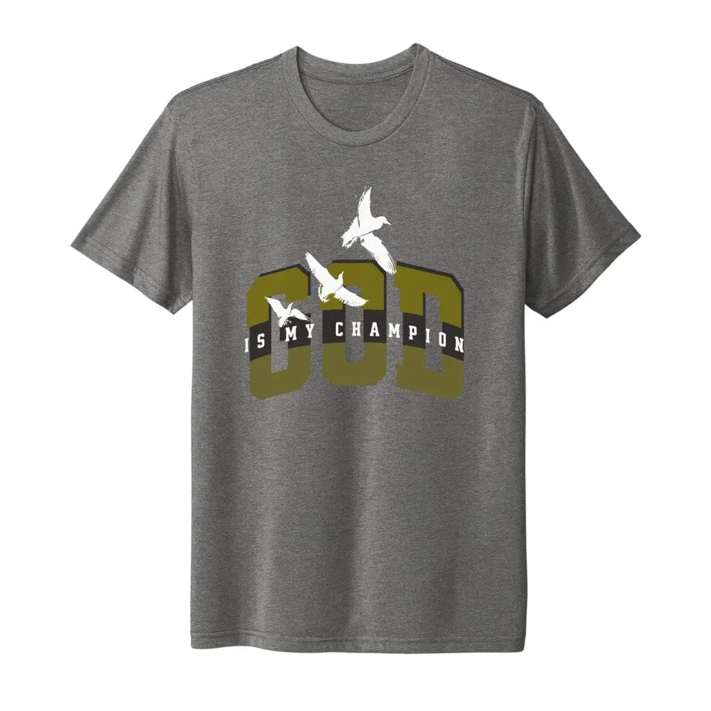 Awkward Styles S / Premium Heather God Is My Champion Men's Triblend T-shirt