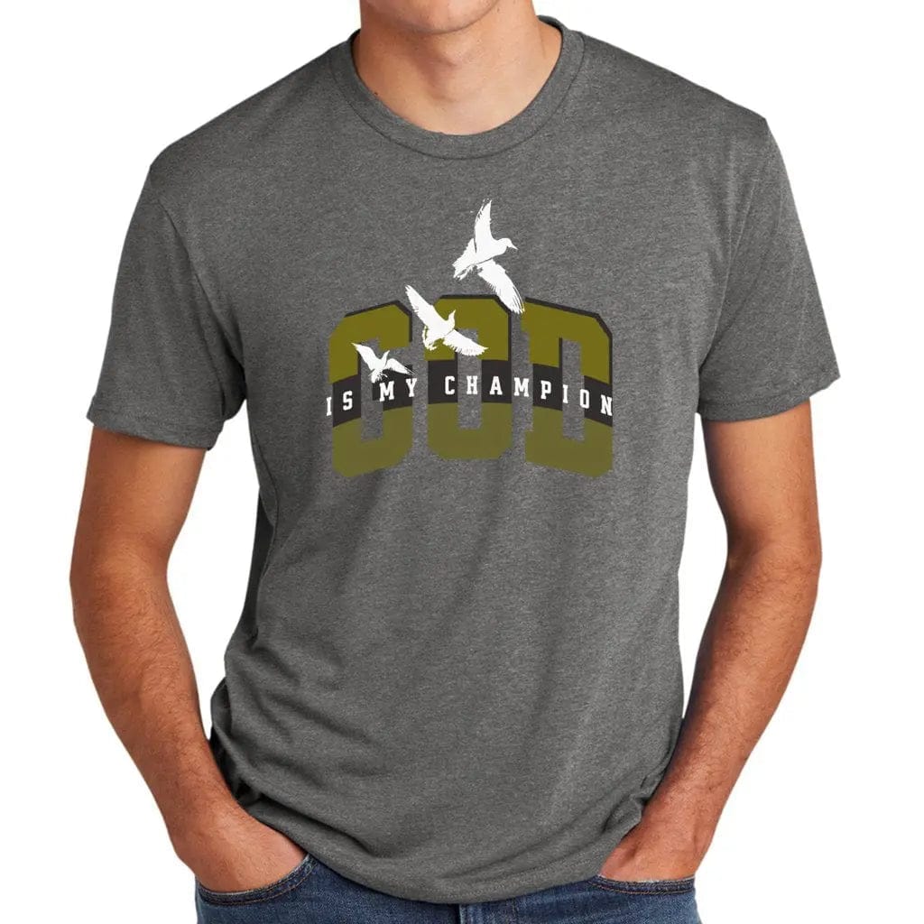 Awkward Styles God Is My Champion Men's Triblend T-shirt