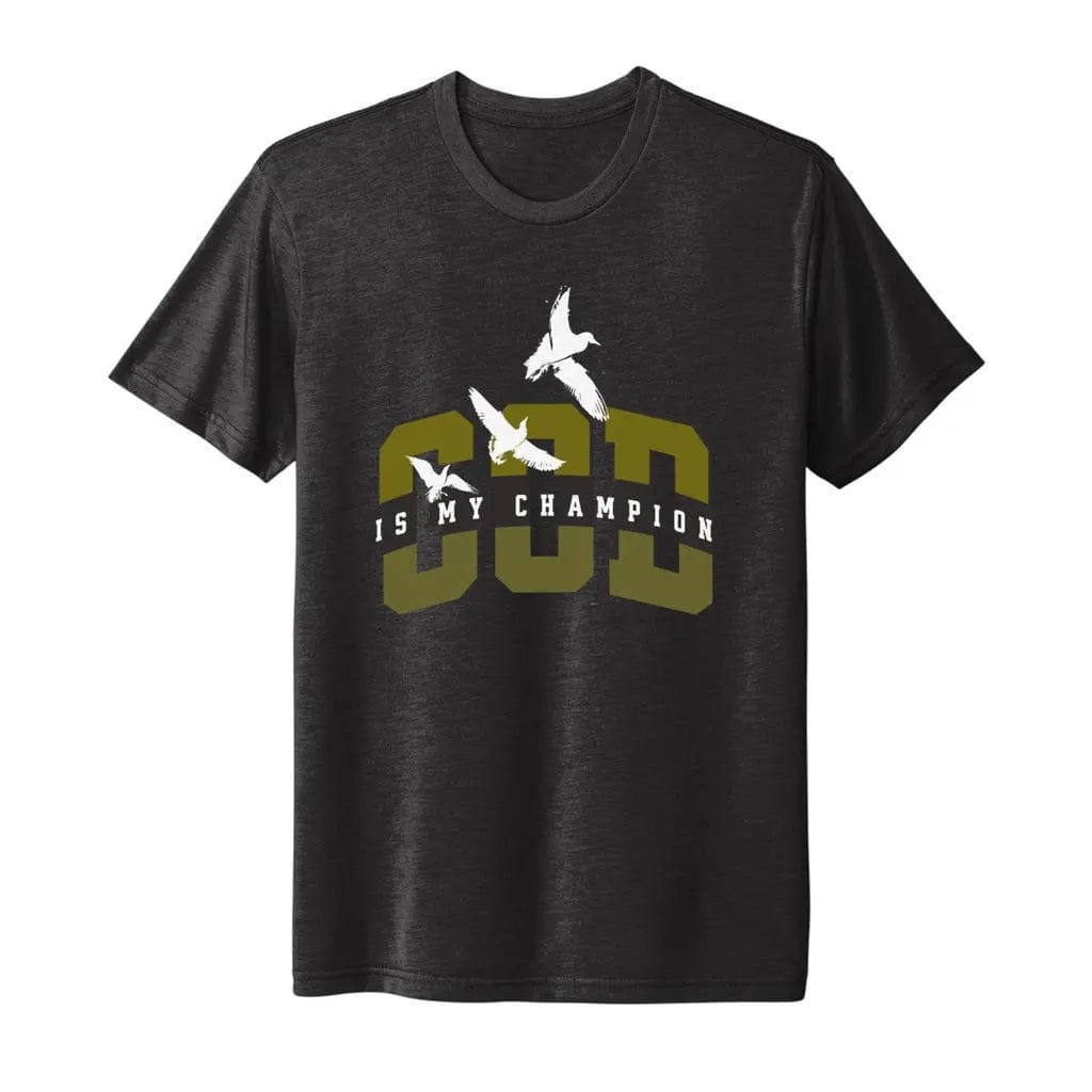 Awkward Styles S / Vintage Black God Is My Champion Men's Triblend T-shirt