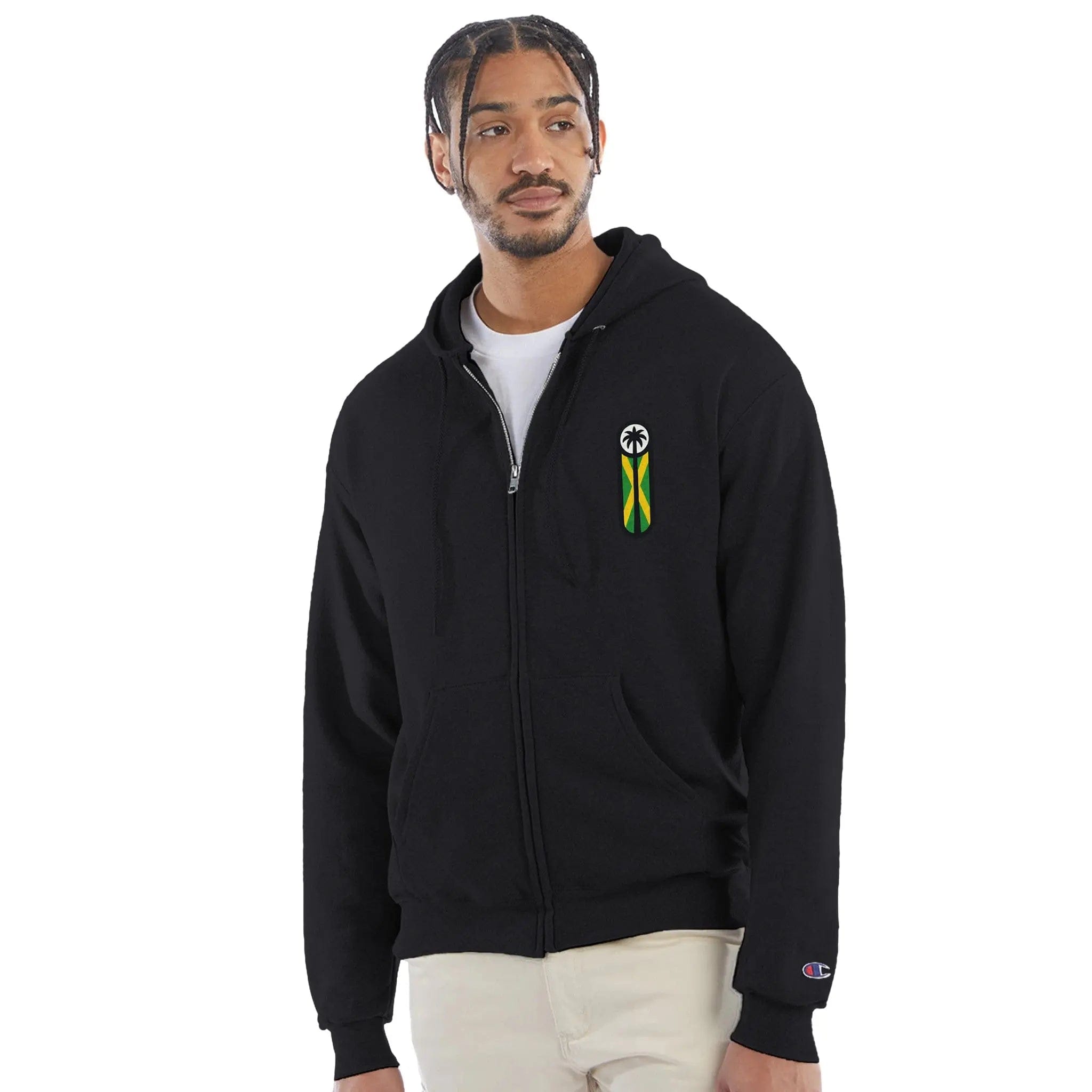 Stylish3Tees.com T-Shirts Raw Unfiltered Jamaica Unisex Powerblend Zip Hoodie | Champion S800
