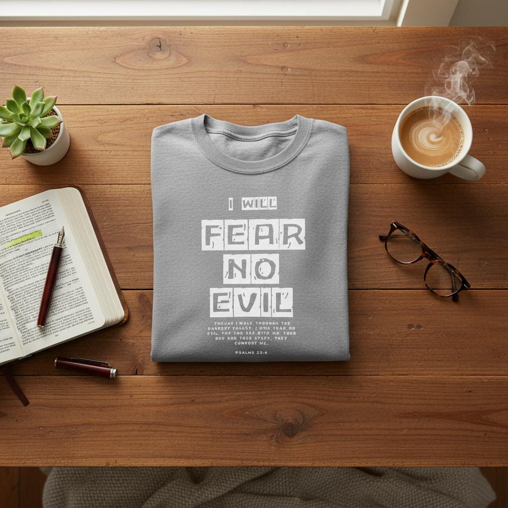 Stylish3Tees.com T-Shirts I Will Fear No Evil SR1 Men's Heavyweight RS Long-Sleeve T-Shirt | Comfort Colors 6014