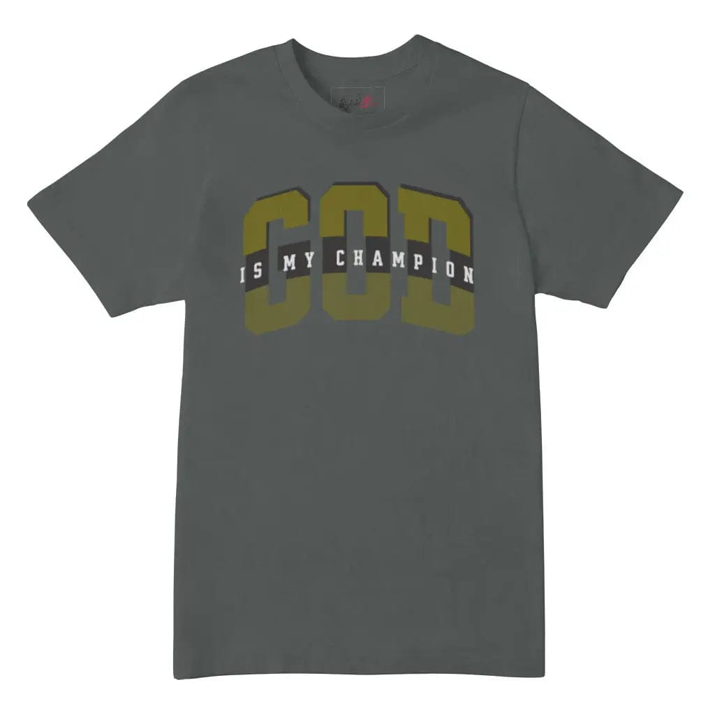 Awkward Styles S / Dark Grey Heather God Is My Champion Jersey T-shirt Premium