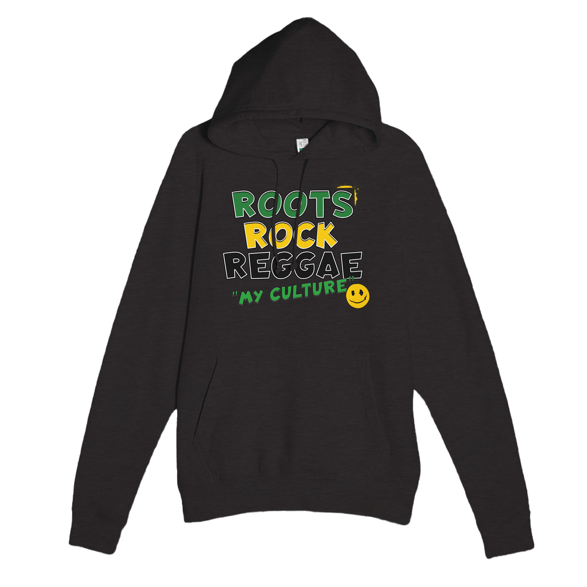 My Store Print Material Heather Charcoal / XS Roots Rock Reggae My Culture. Premium Unisex Pullover Hoodie | Laneseven LS13001