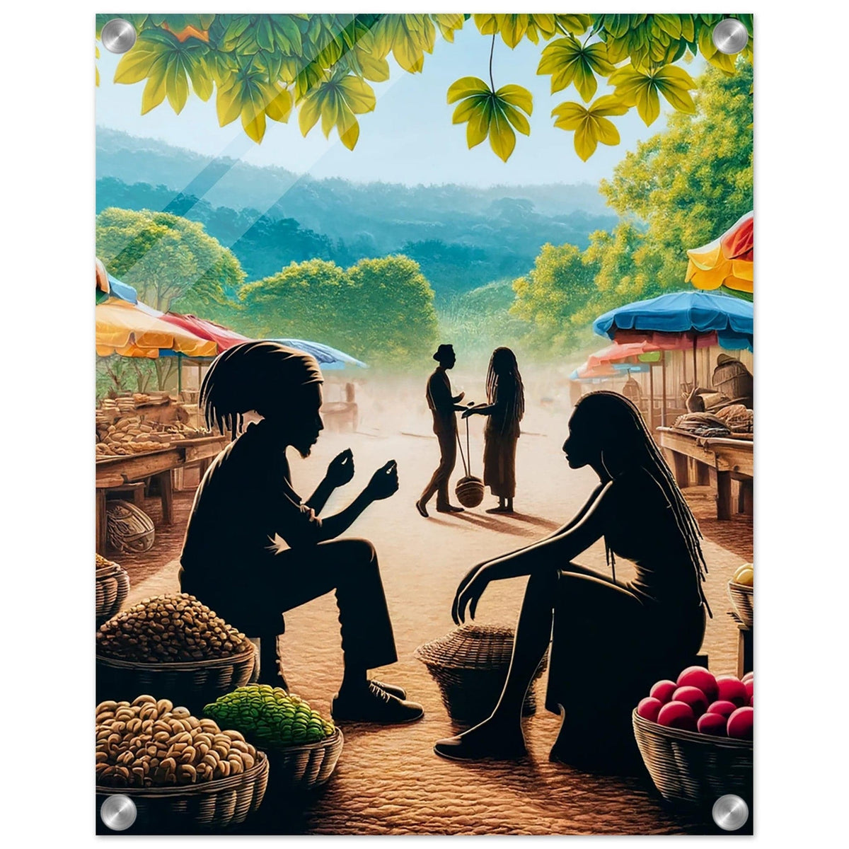 My Store Print Material Vertical / 40x50 cm / 16x20″ Ginger Market Day One Acrylic Print