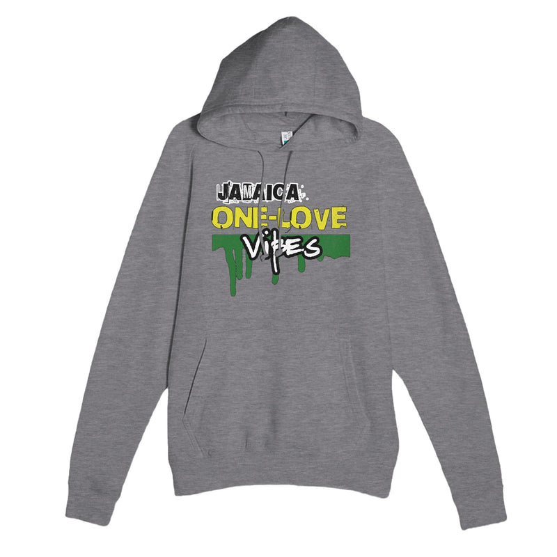 My Store T-Shirts Graphite Heather / XS Jamaica One Love Vibes Premium Unisex Pullover Hoodie | Laneseven LS13001 White