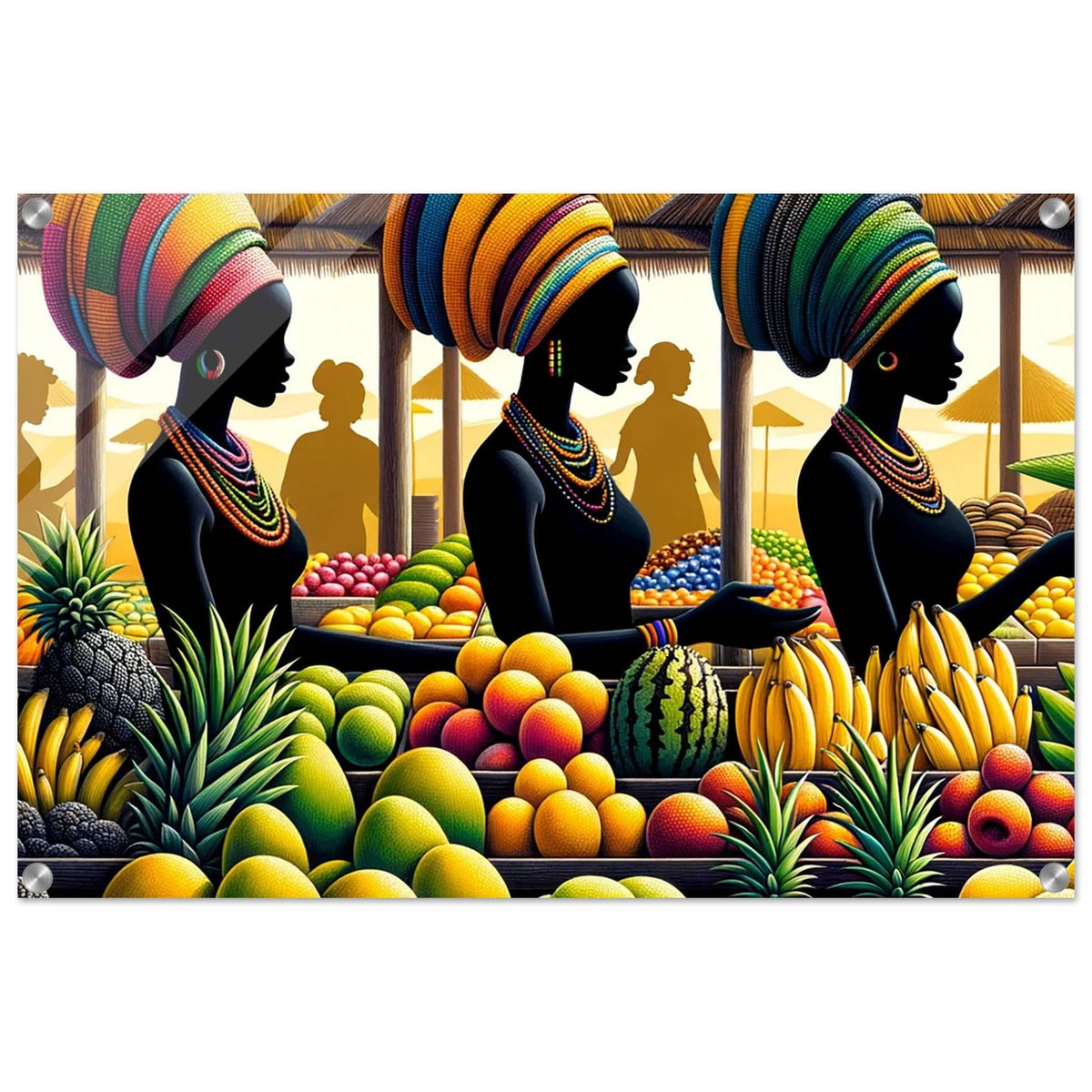 My Store Print Material 50x75 cm / 20x30″ Sisters At The Market Place One Acrylic Print