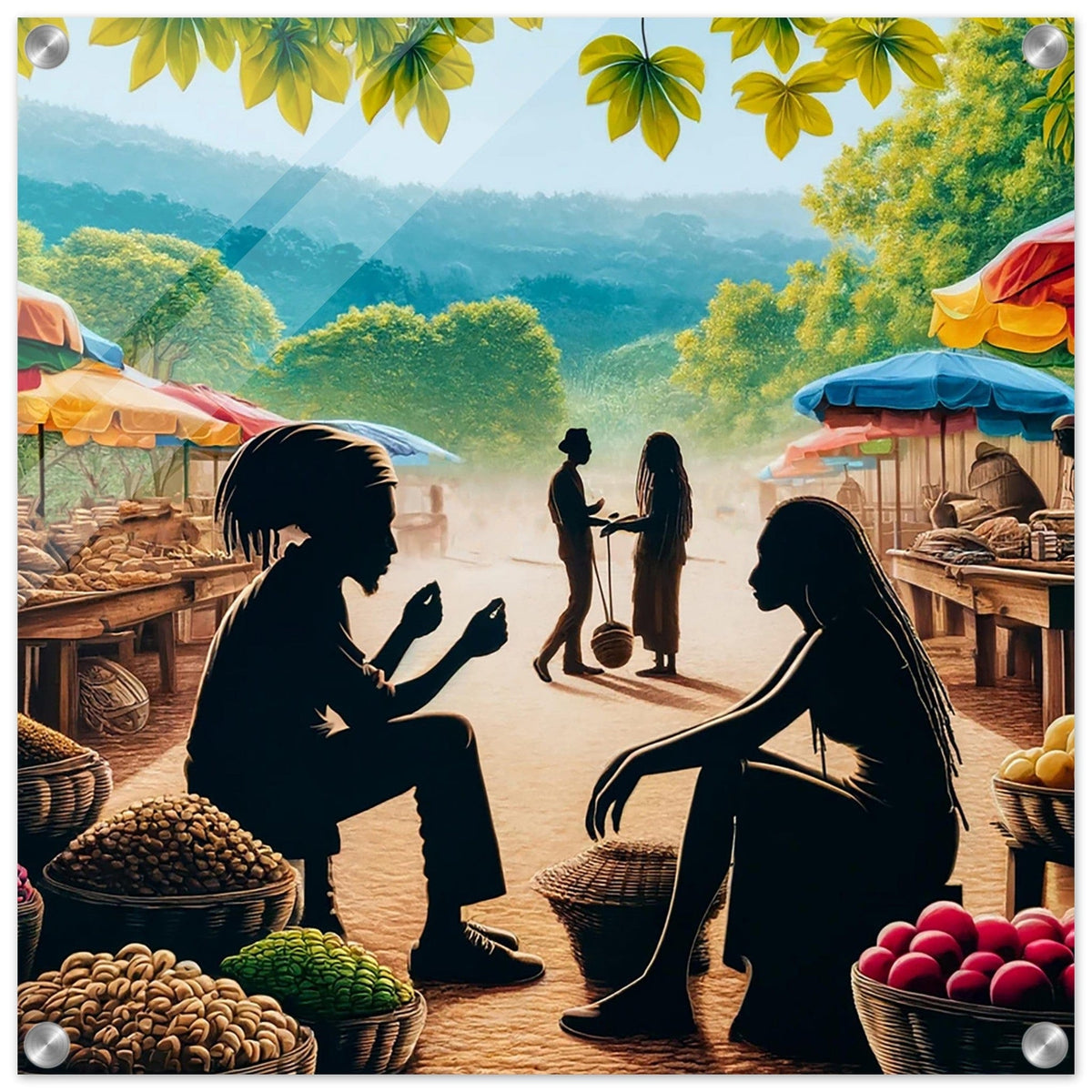 My Store Print Material Horizontal / 50x50 cm / 20x20″ Ginger Market Day One Acrylic Print