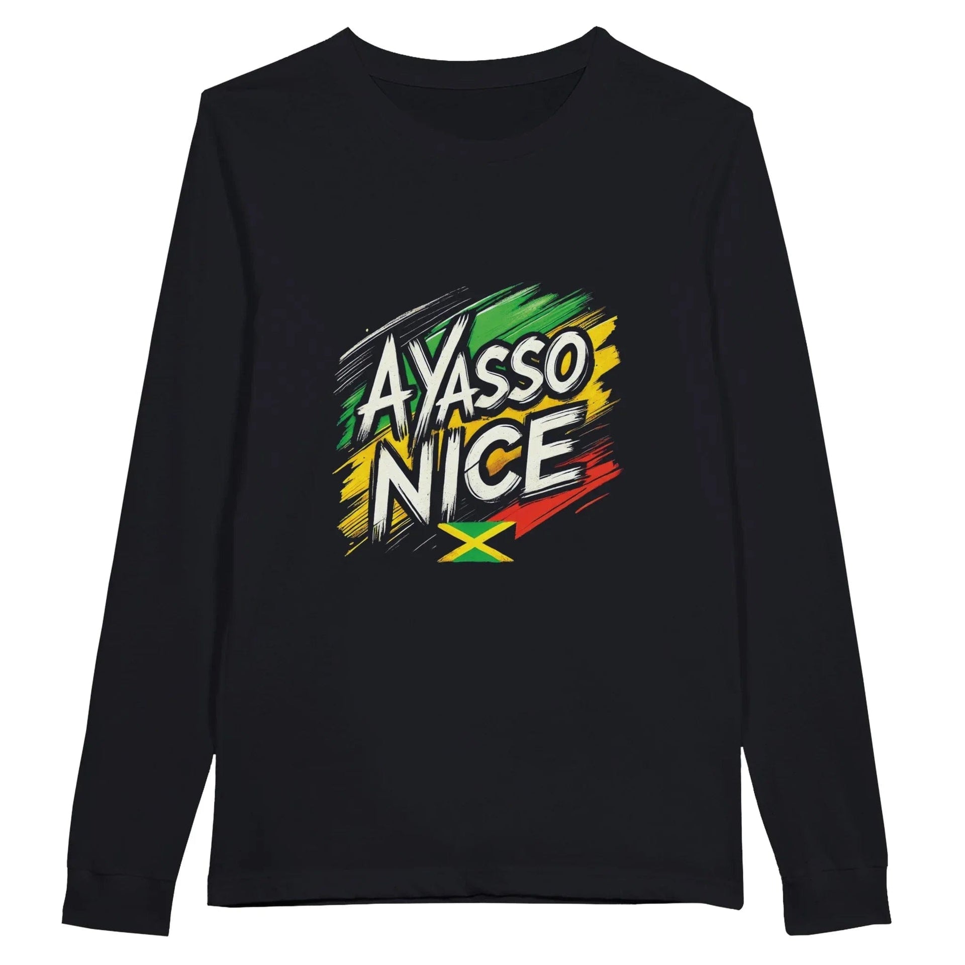 Stylish3Tees.com Print Material Dark Gray / S A Yasso Nice Jamaica Premium Unisex Long sleeve T-shirt