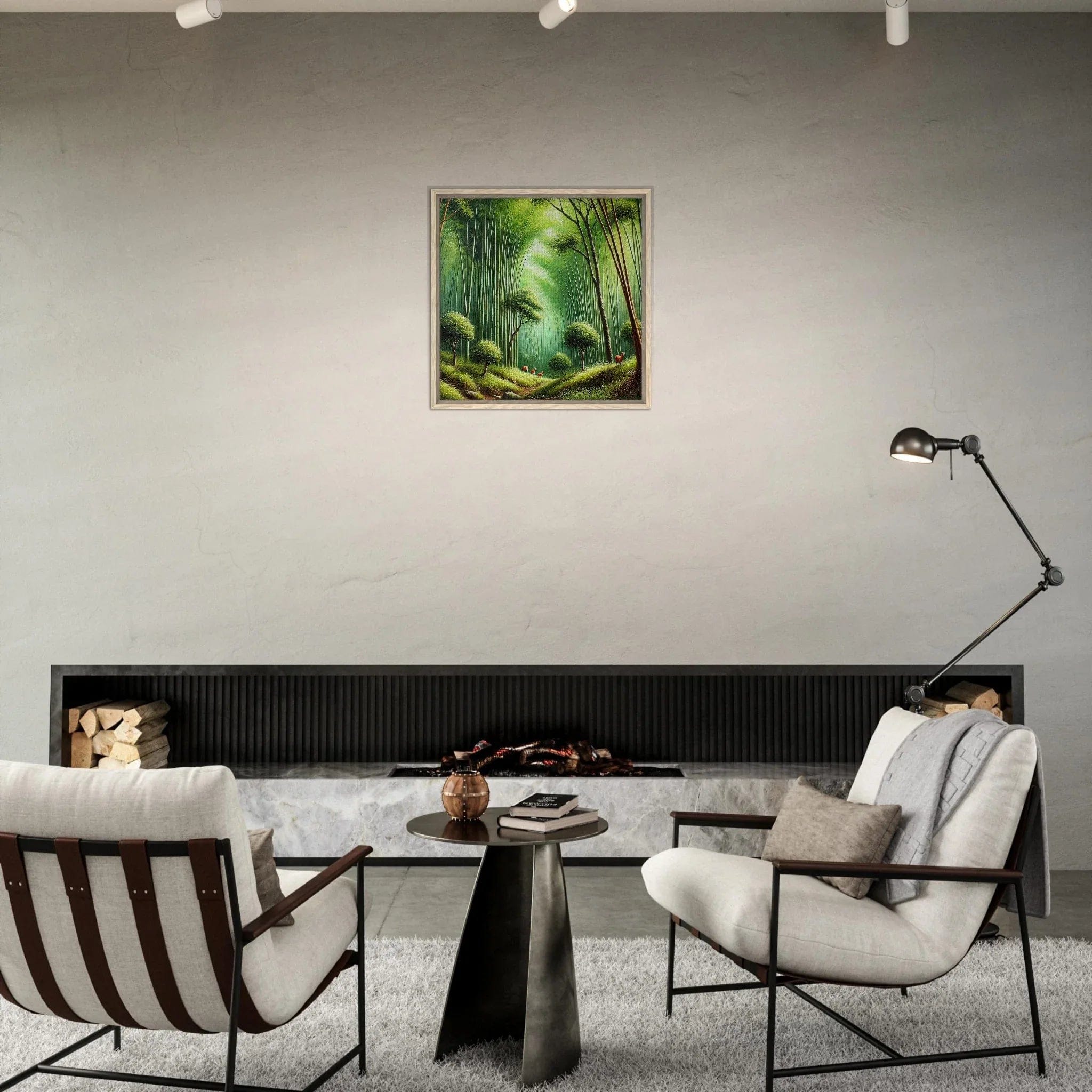 My Store Print Material Bamboo Forrest Three Framed Canvas
