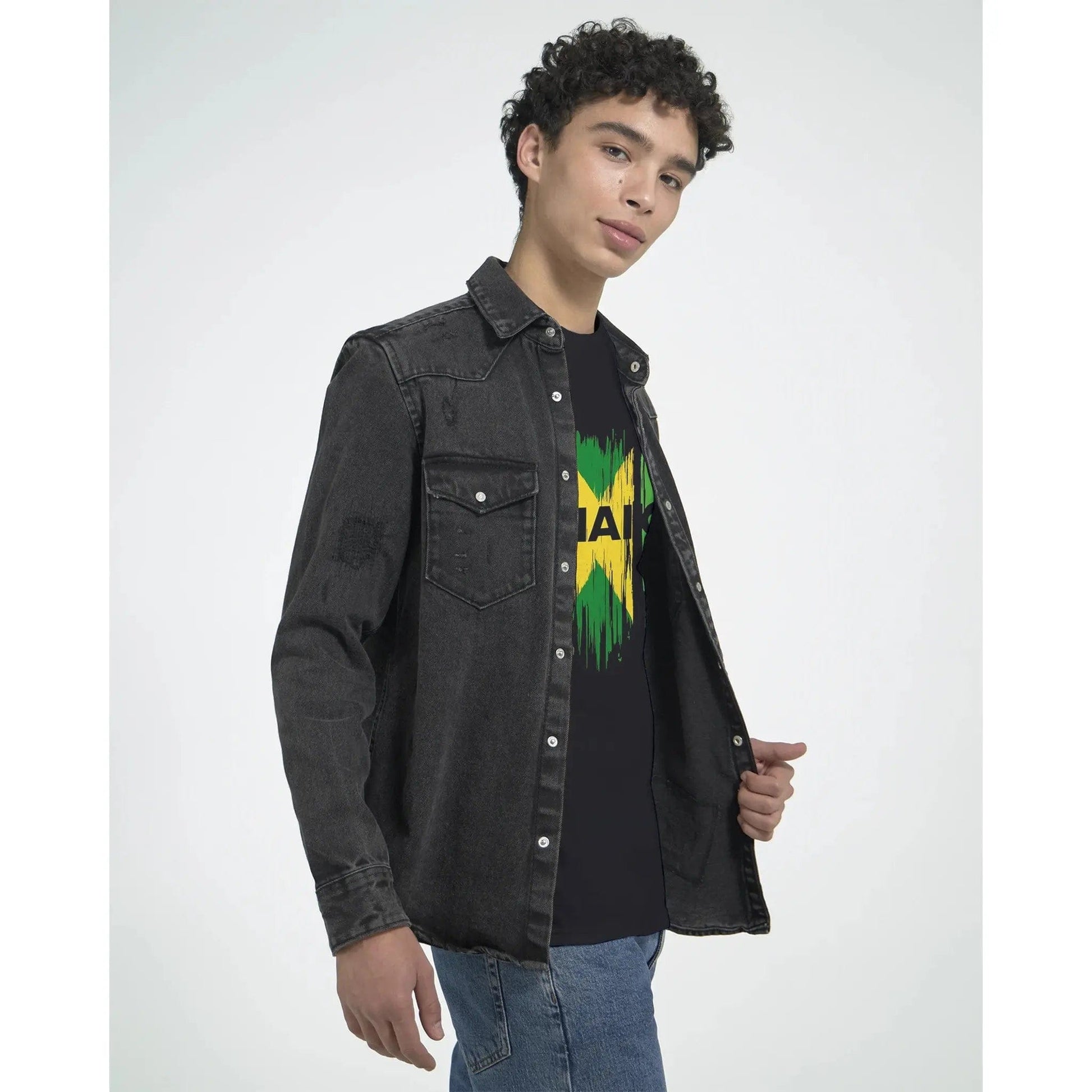 Gelato Print Material Raw Unfiltered Jamaica Heavyweight Unisex Crewneck T-Shirt