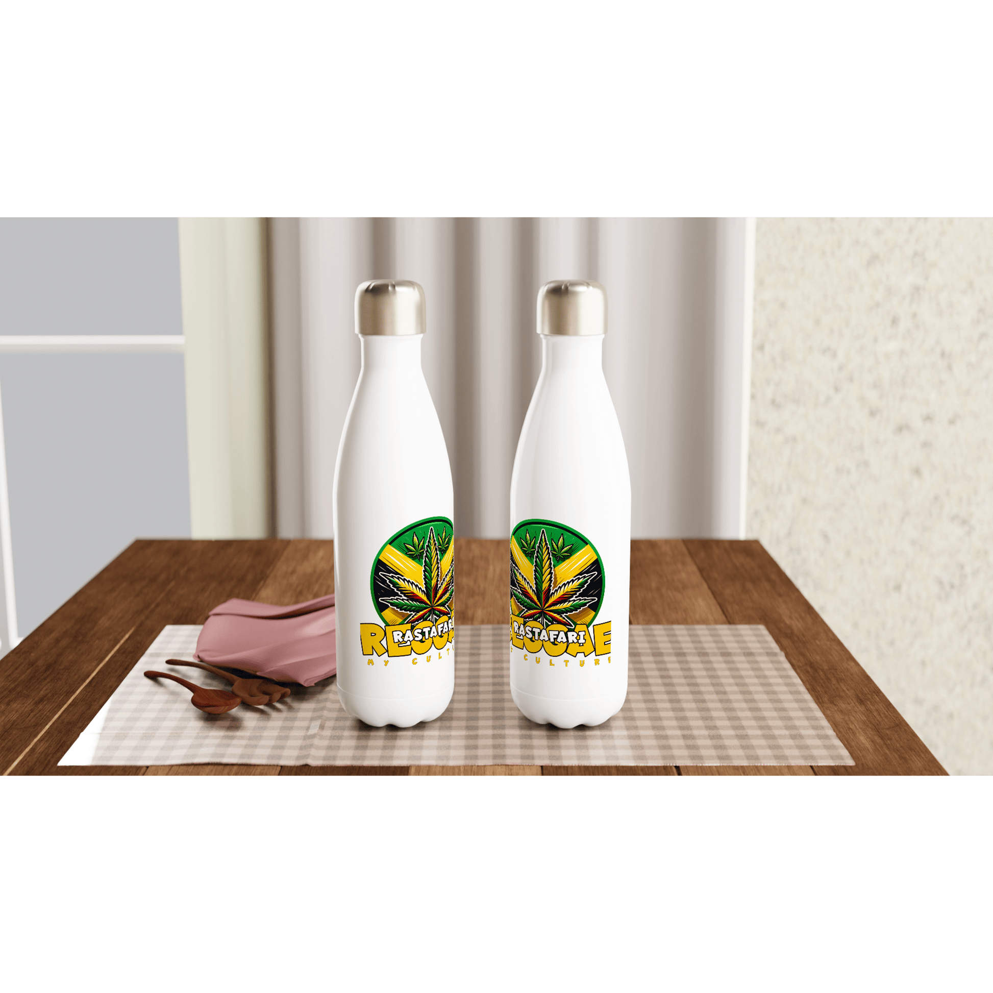 My Store Print Material White 17oz Stainless Steel Water Bottle