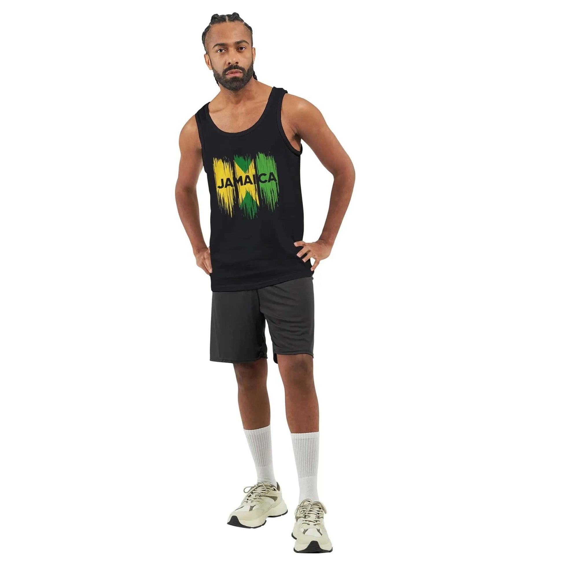 Stylish3Tees.com Print Material Raw Unfiltered Jamaica Premium Unisex Tank Top