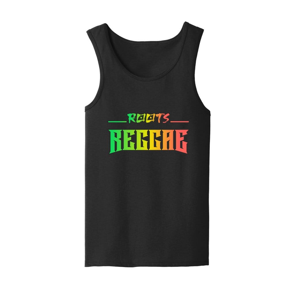 Awkward Styles S / Black Roots Reggae Jamaica. Men's Heavy Cotton Tank Top