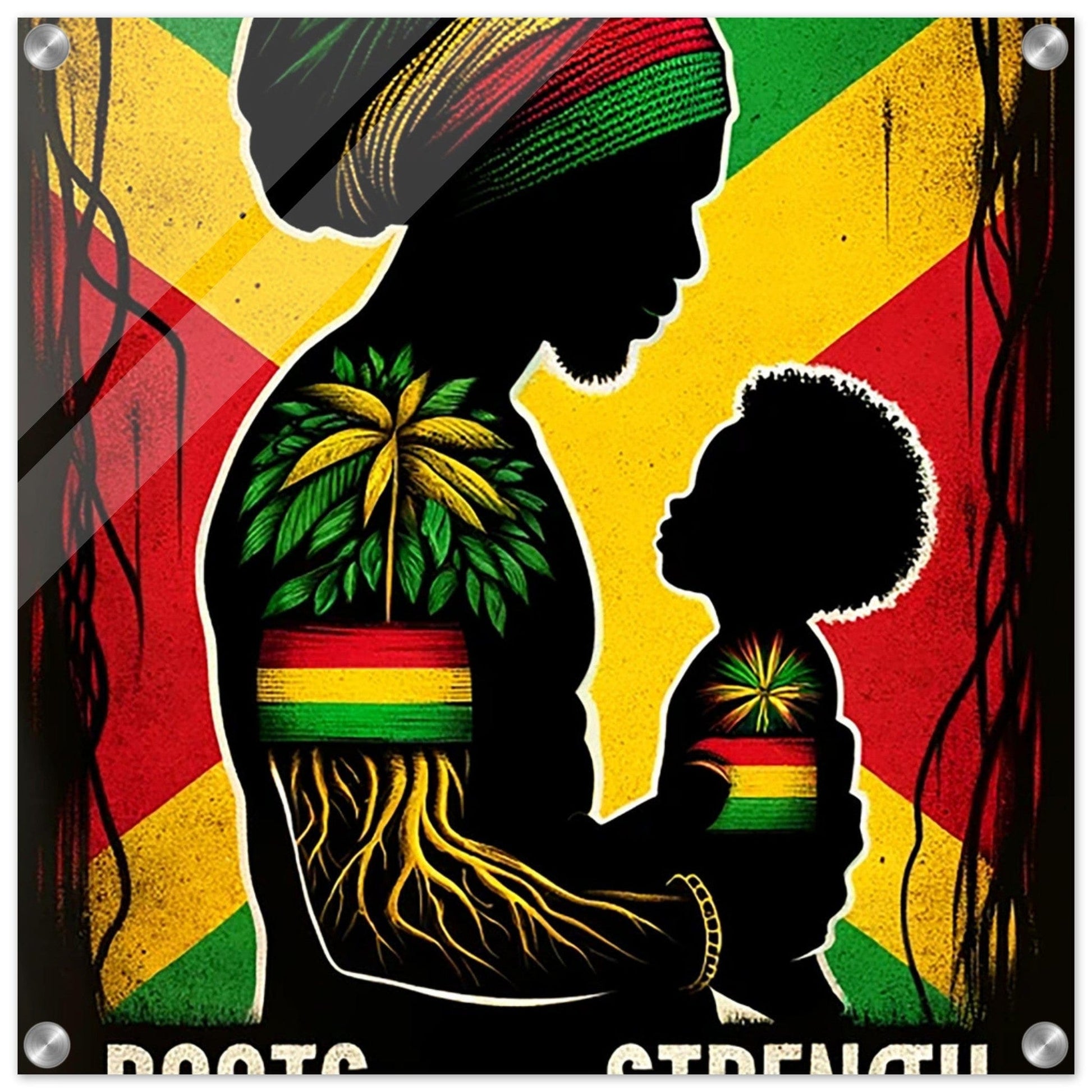 My Store Print Material 50x50 cm / 20x20″ Roots Of My Culture Acrylic Print