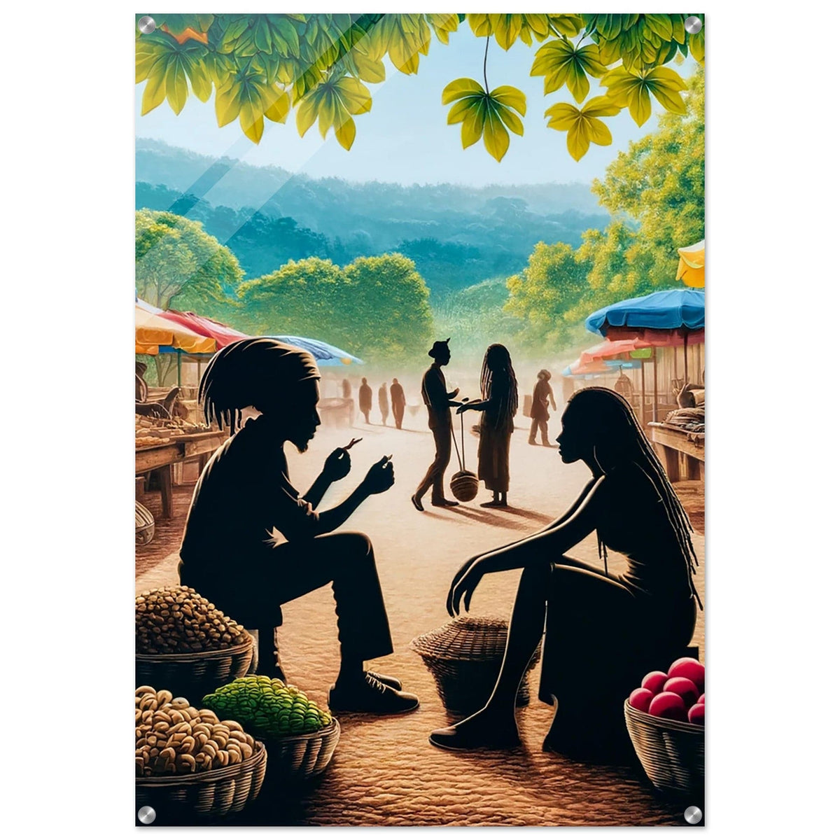 My Store Print Material Vertical / 70x100 cm / 28x40″ Ginger Market Day One Acrylic Print
