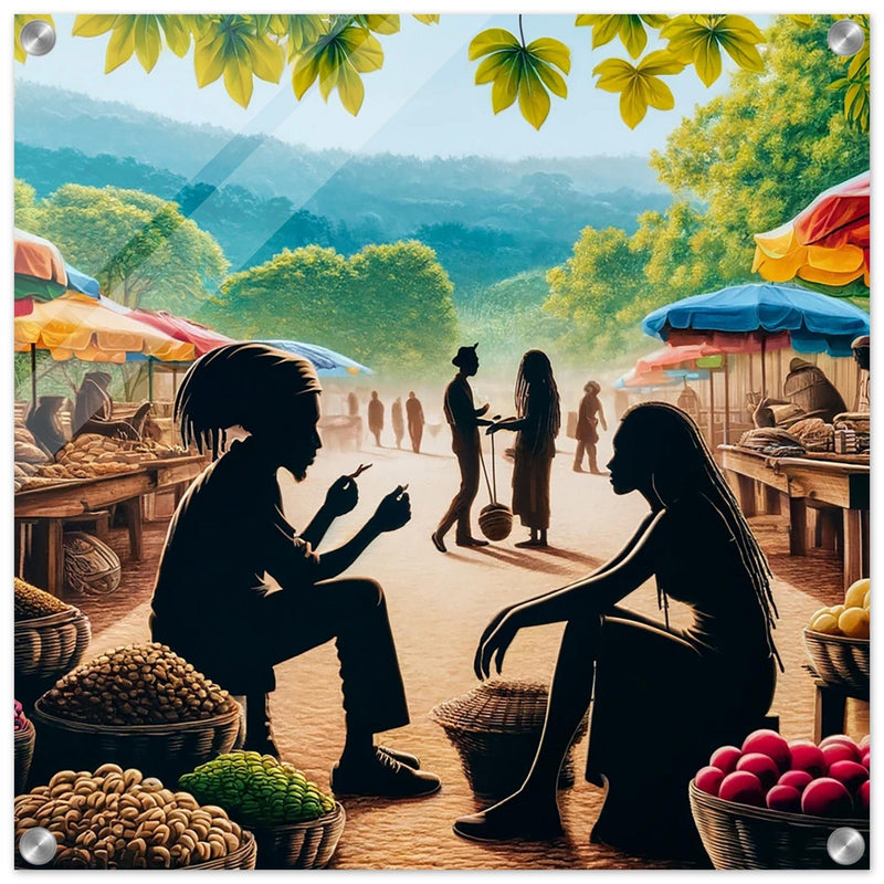 My Store Print Material Horizontal / 50x50 cm / 20x20″ Ginger Market Day One Acrylic Print