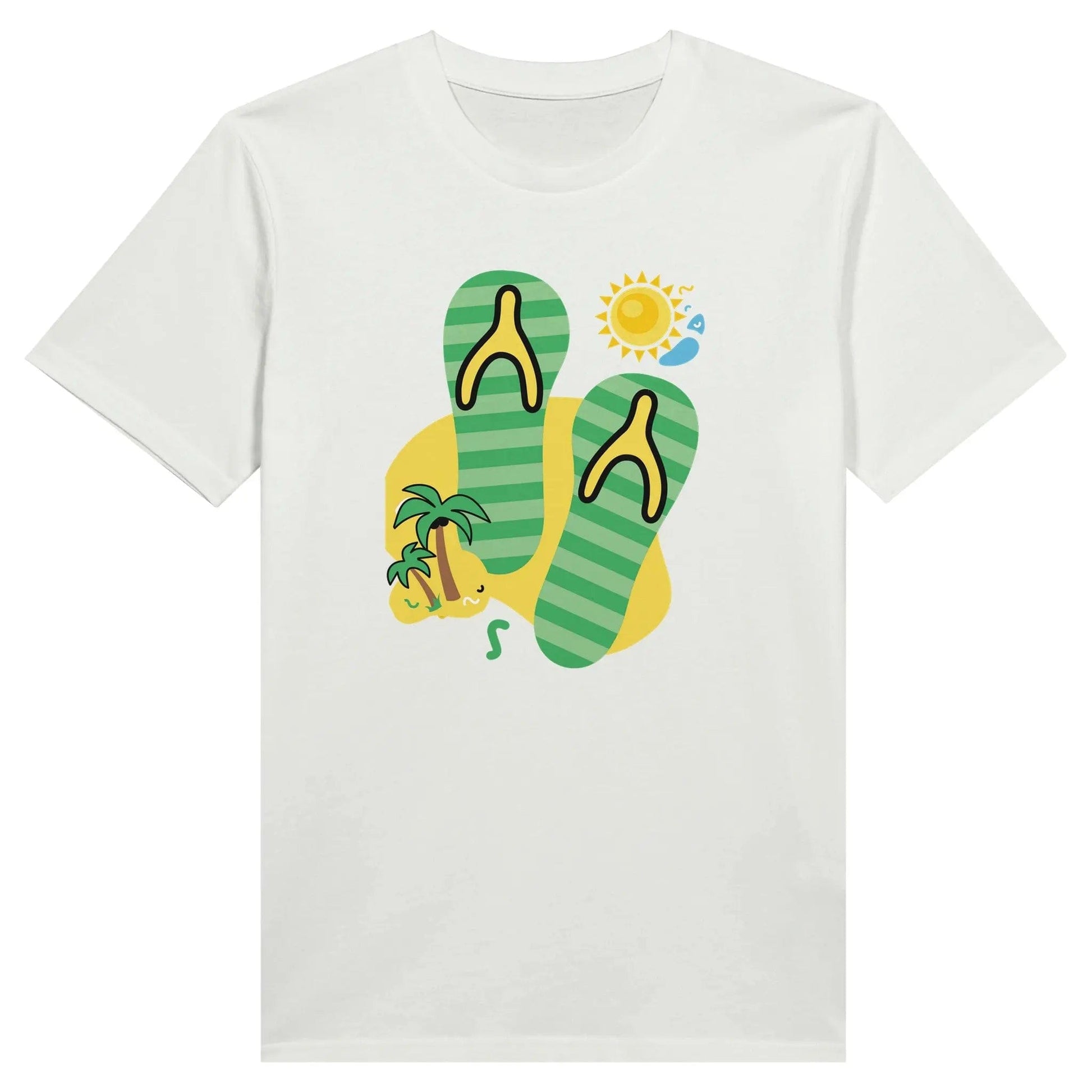 Stylish3Tees.com Print Material S Summer Time Beach Organic Unisex Crewneck T-shirt
