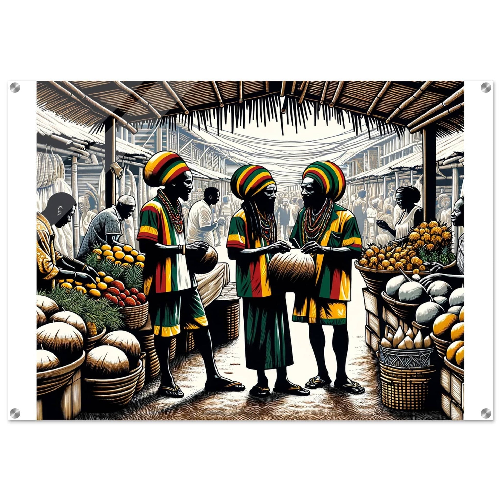 My Store Print Material 70x100 cm / 28x40″ Organic Market Place One Acrylic Print