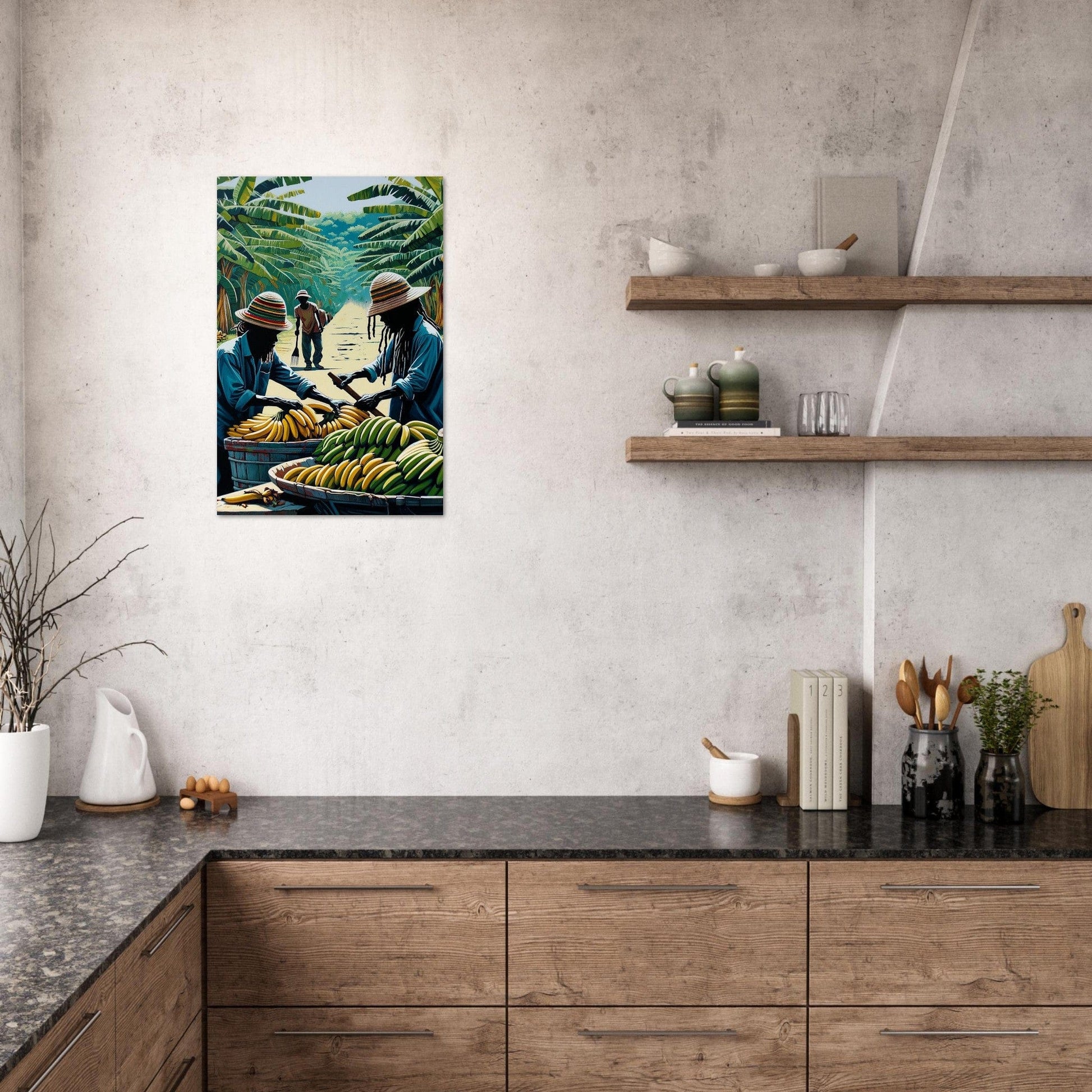 My Store Print Material De Banana Sellers One  Aluminum Print