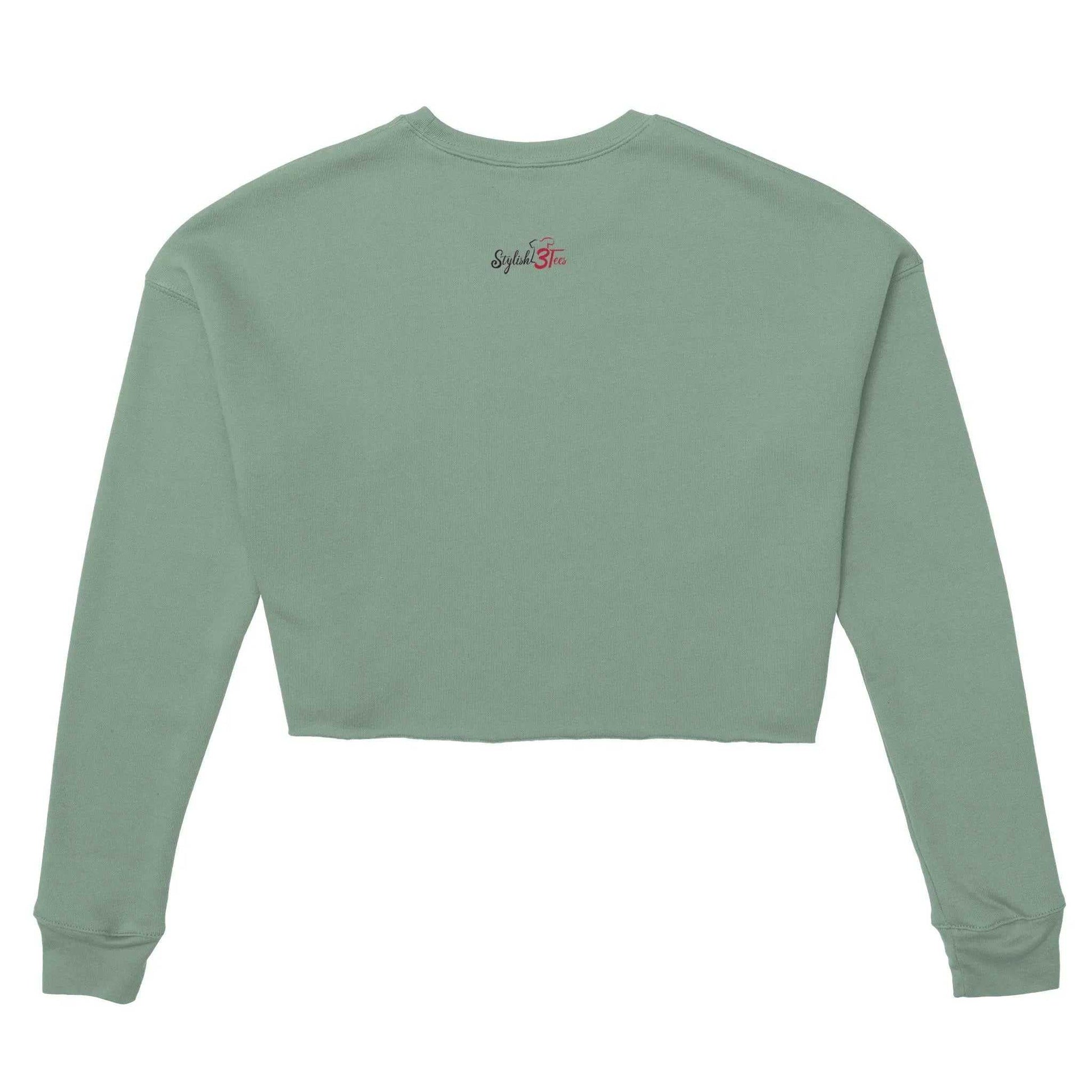 Stylish3Tees.com Print Material Hocus  Pocus Womens Cropped Sweatshirt| Bella + Canvas 7503