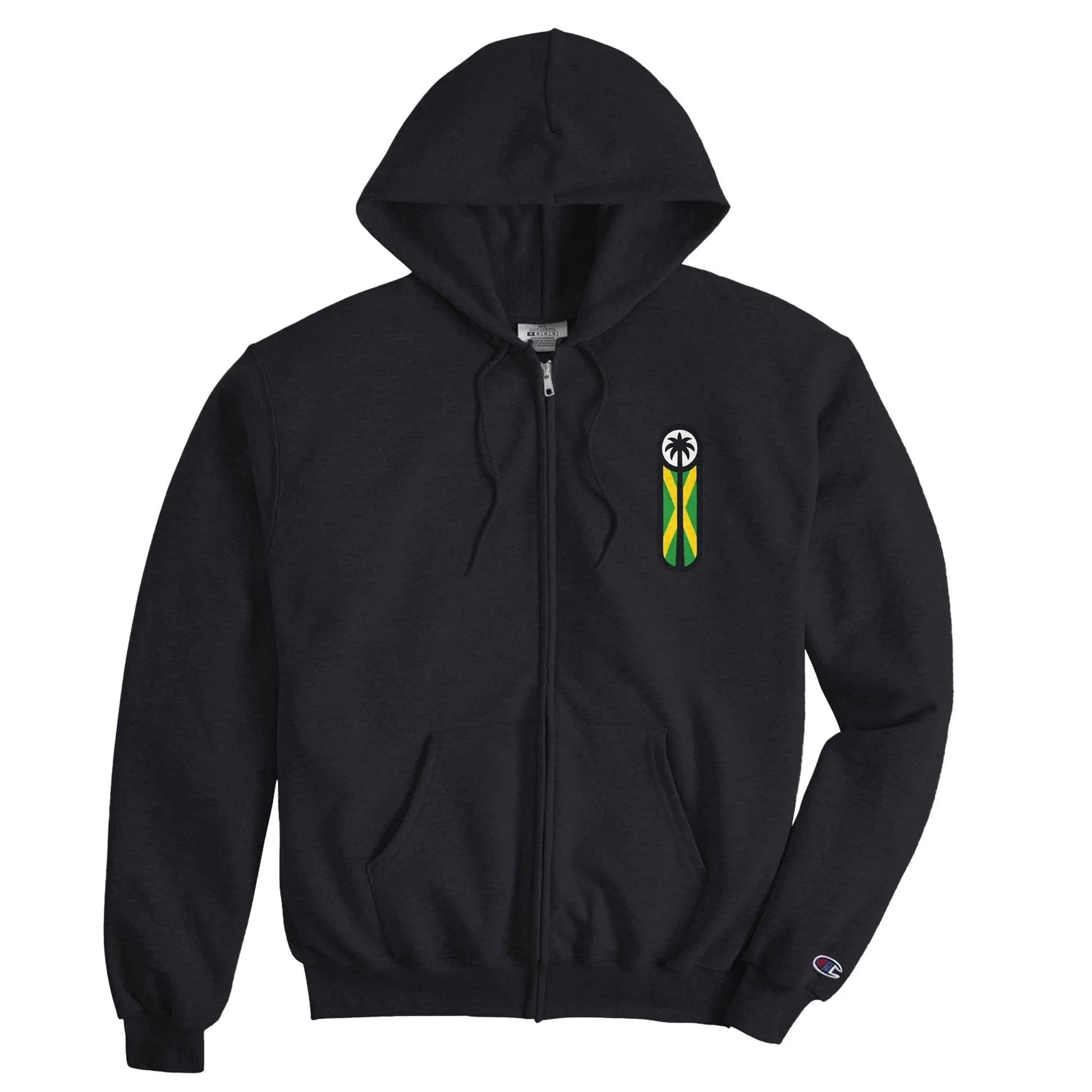 Stylish3Tees.com T-Shirts Black / S Raw Unfiltered Jamaica Unisex Powerblend Zip Hoodie | Champion S800