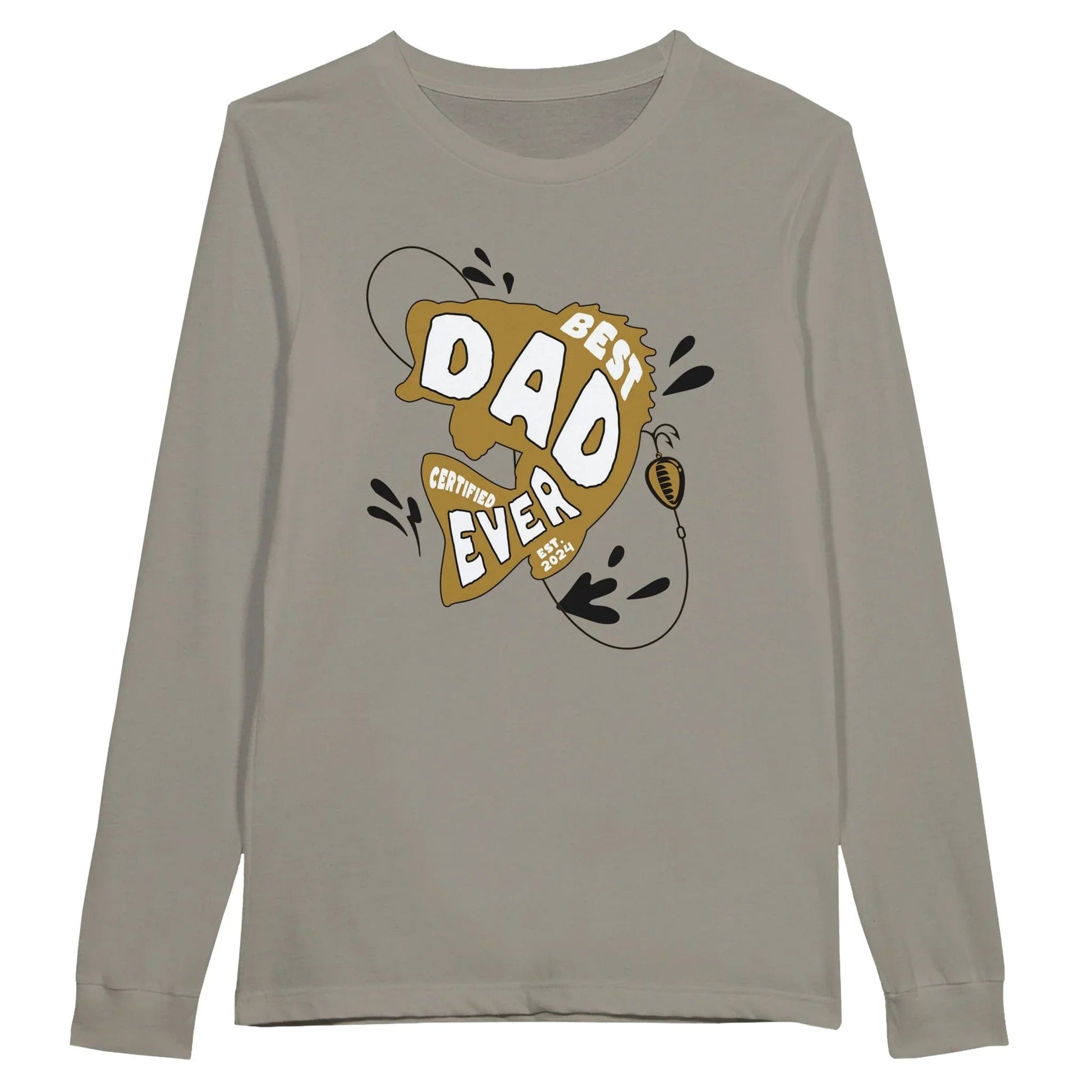 My Store T-Shirts Military Green / S Best Dad Ever Premium Unisex Longsleeve T-Shirt