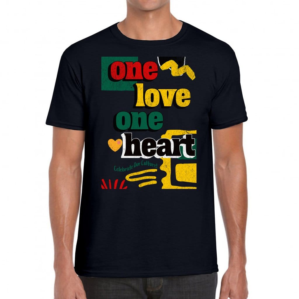 Awkward Styles One Love One Heart. Unisex Soft Style T-Shirt