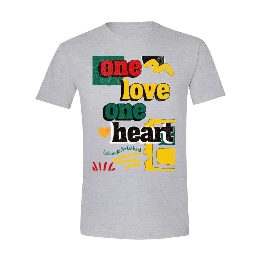Awkward Styles S / Sports Grey One Love One Heart. Unisex Soft Style T-Shirt