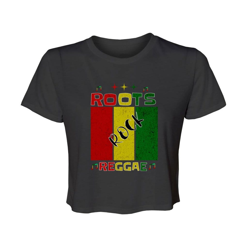 Awkward Styles Roots Rock Reggae. Women’s Flowy Cropped Tee