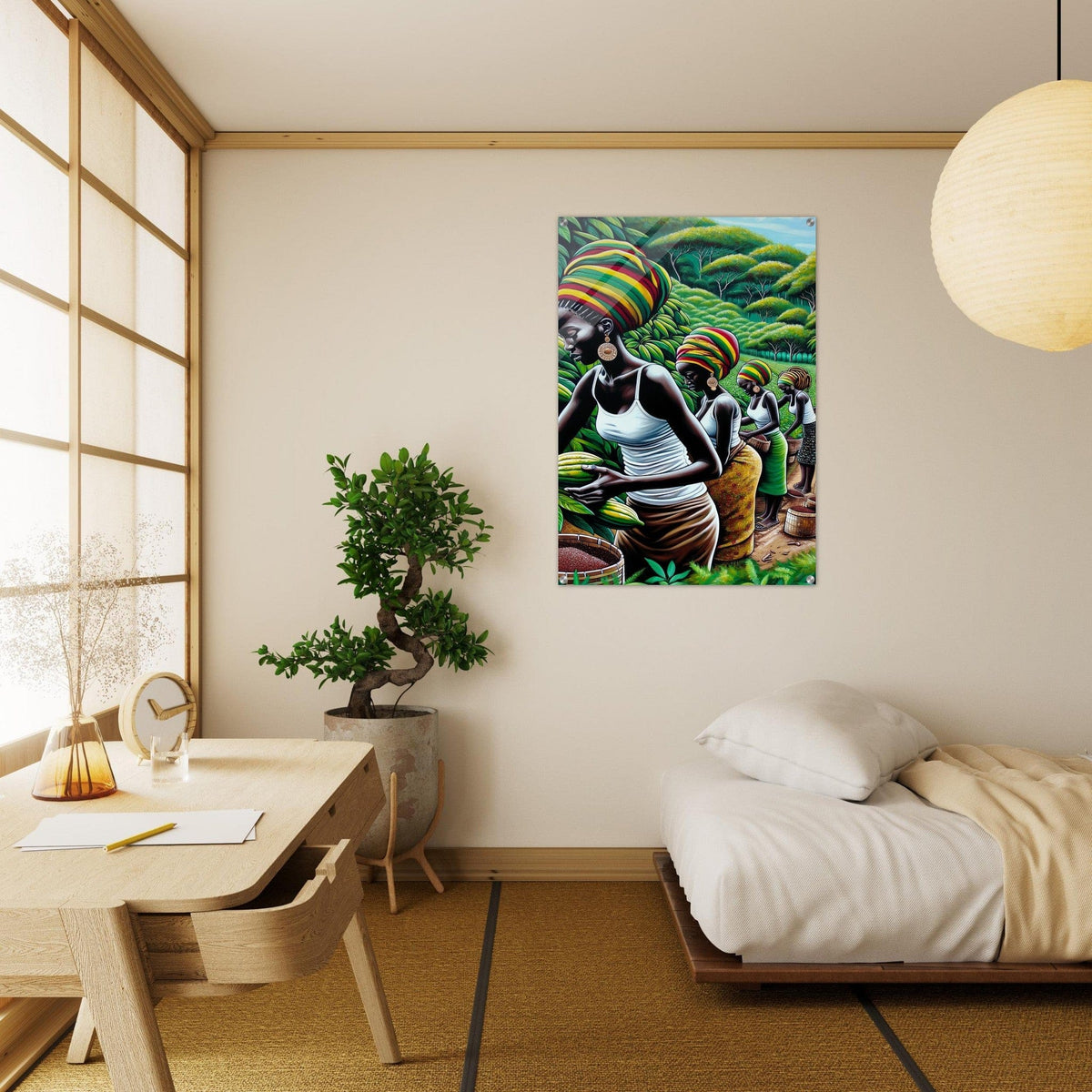 My Store Print Material Cocoa Farming Sisters One Acrylic Print