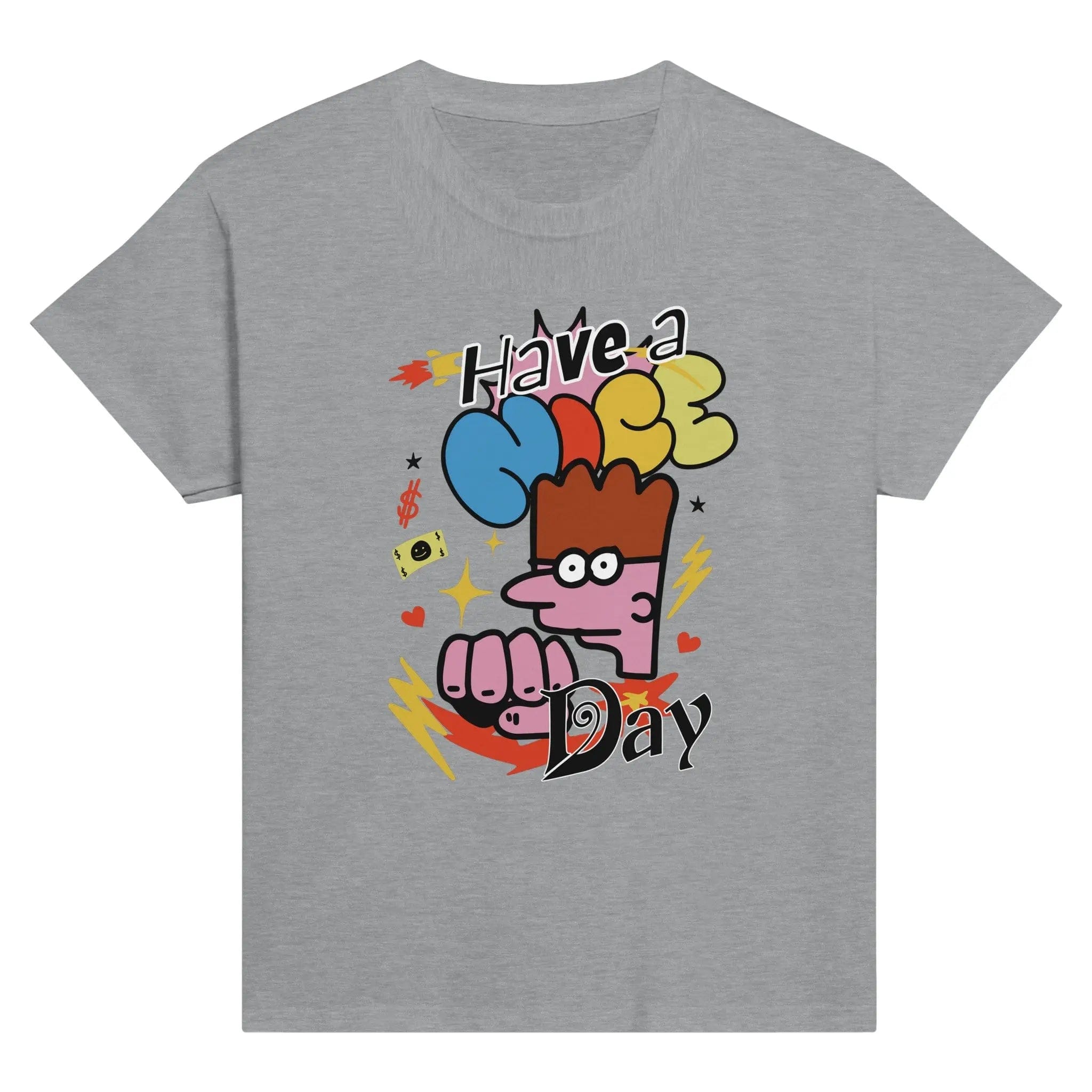 Stylish3Tees.com Print Material Sports Grey / S Have A Nice Day Classic Kids Crewneck T-shirt
