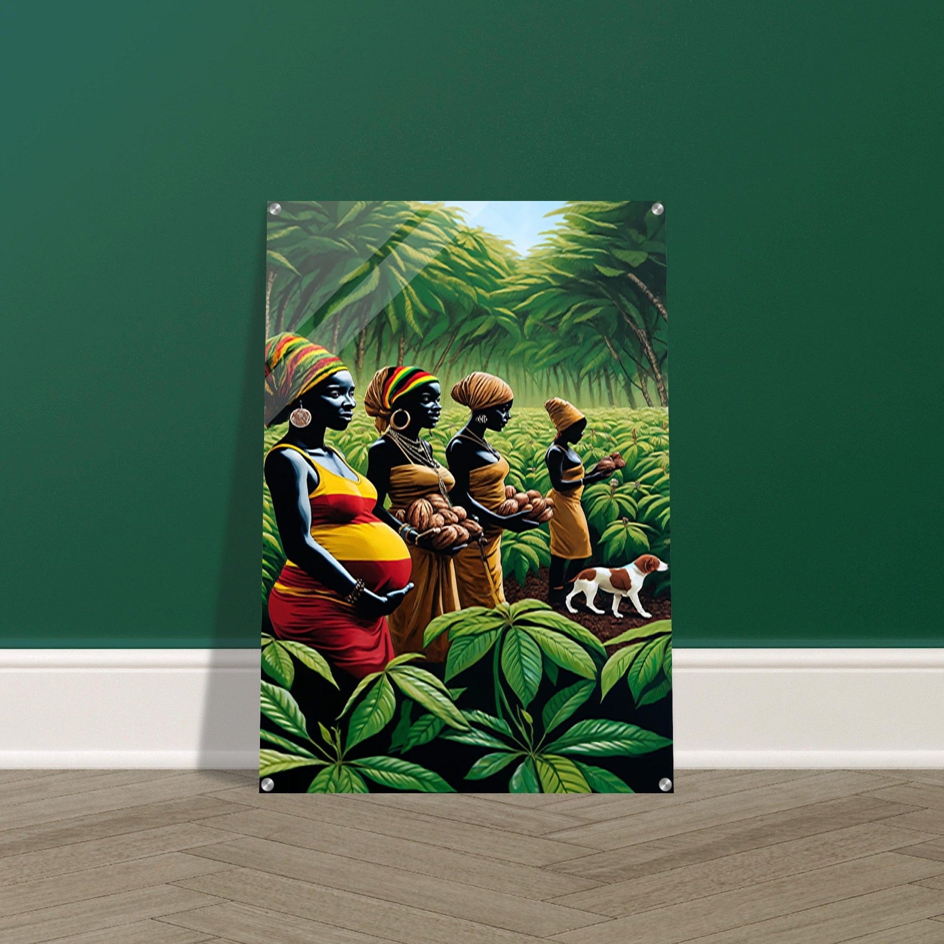 My Store Print Material Cocoa Farming Family One Acrylic Print