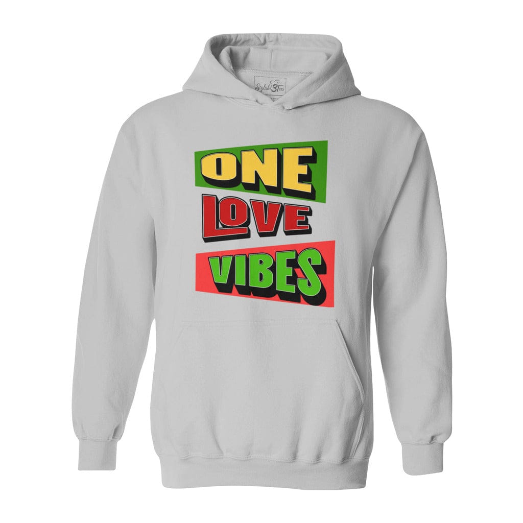 Awkward Styles S / Sports Grey One Love Vibes Jamaica-Unisex Heavy Blend Hooded Sweatshirt