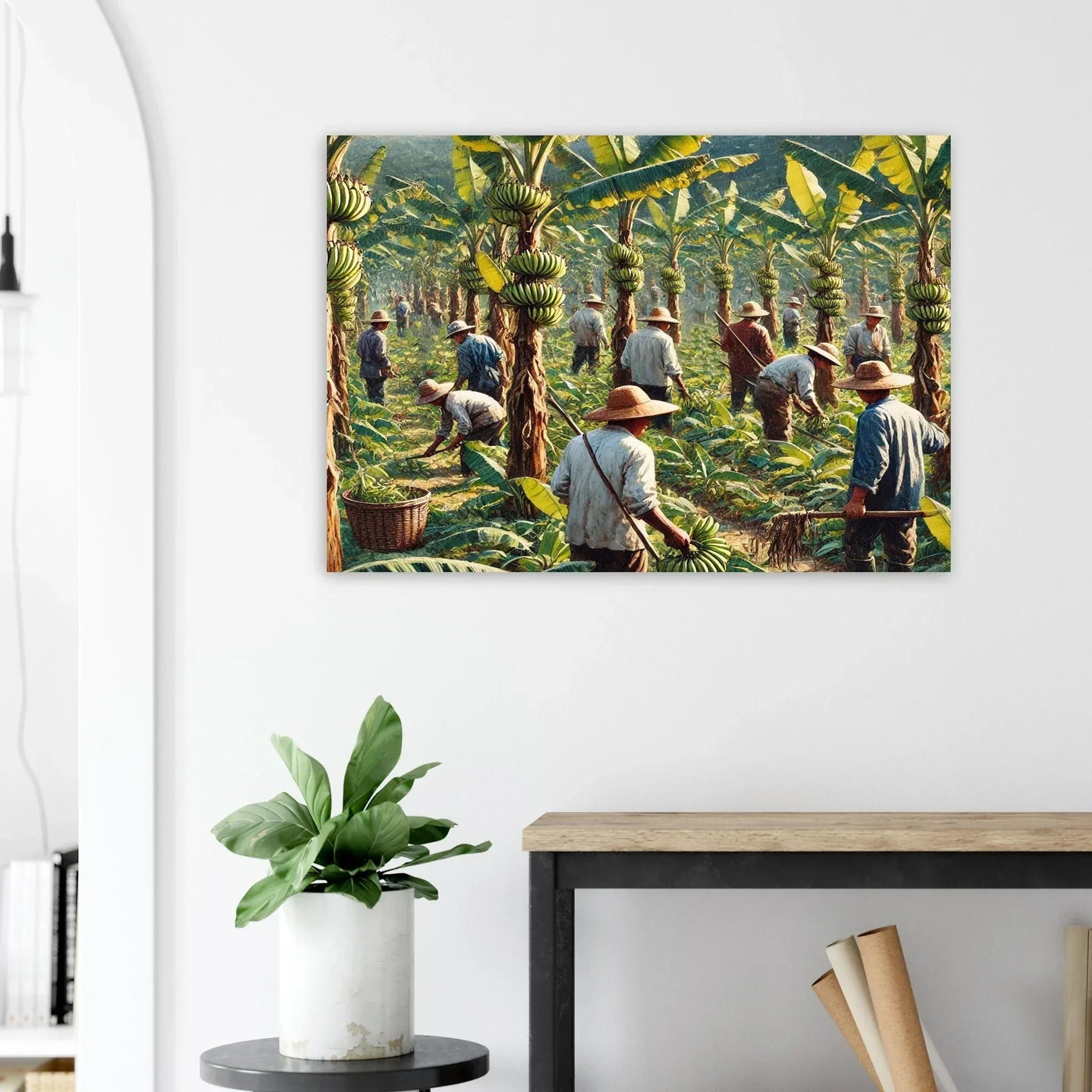 Banana Plantation One Aluminum Print - Stylish3Tees.com