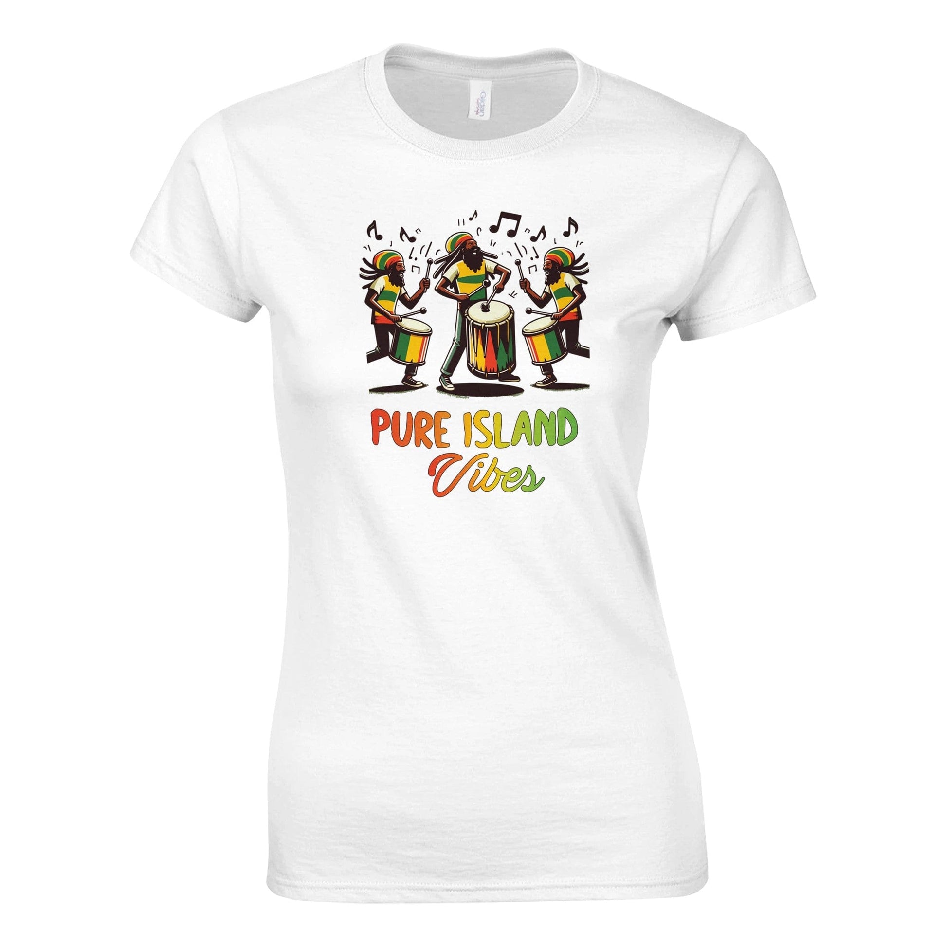 My Store Print Material White / S Pure Island Vibes Classic Women's Crewneck T-shirt | Gildan® 64000L